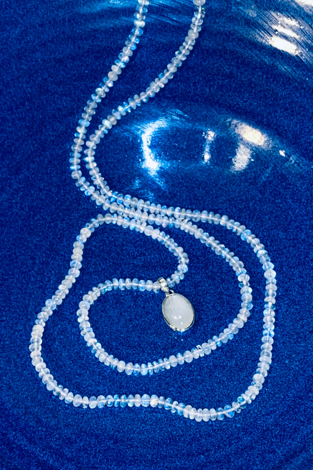 Moonstone Necklace with Pendant