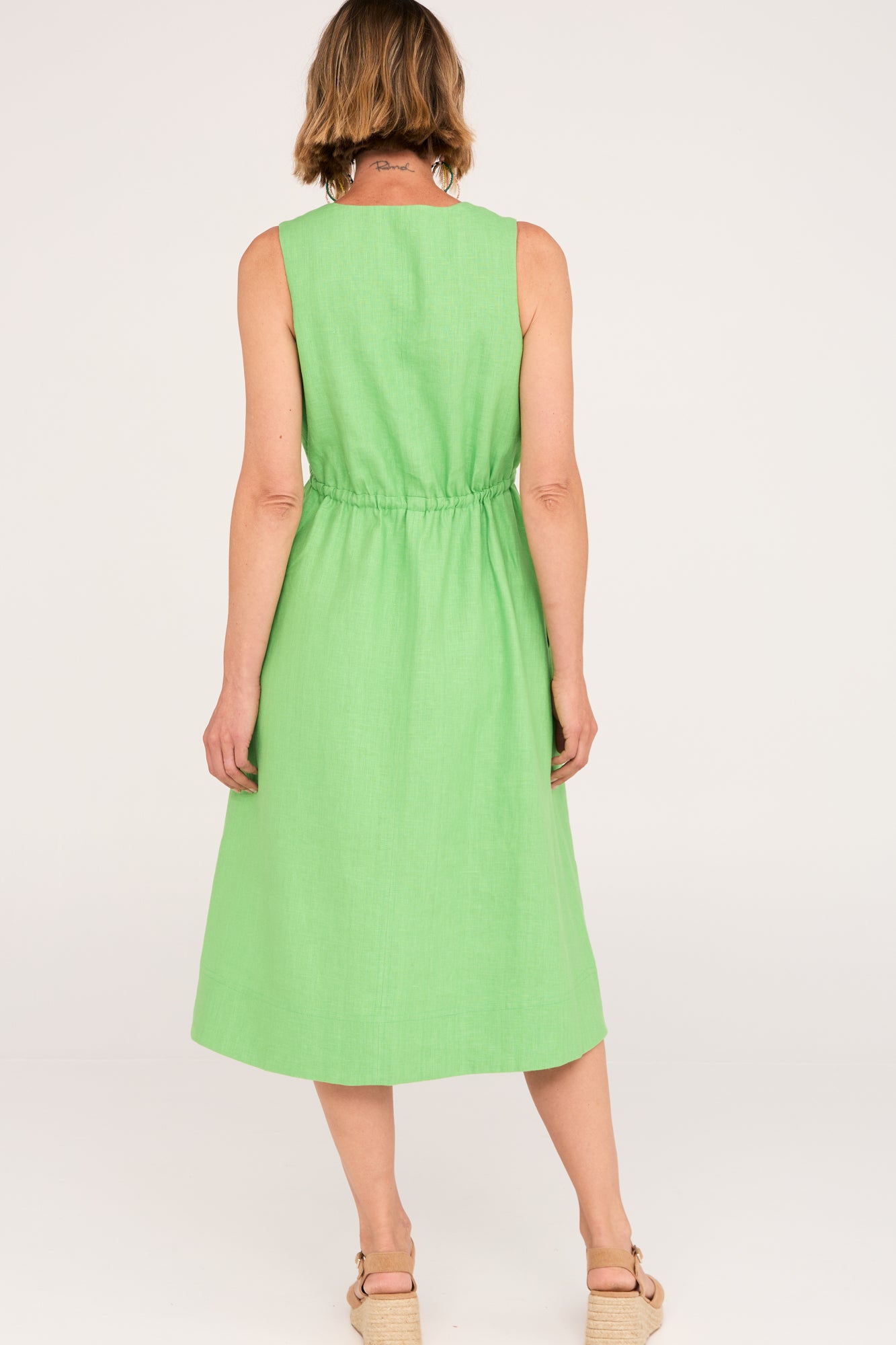 Anya Dress Apple Green