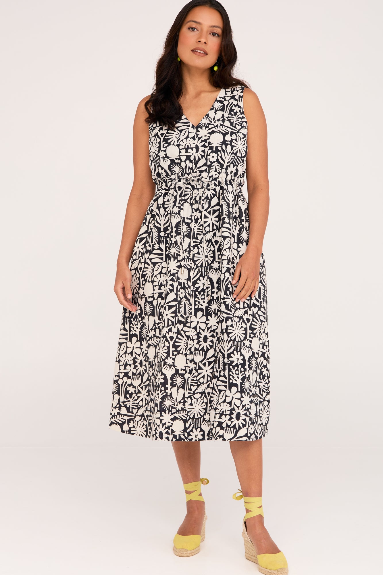 Anya Dress Bush Bloom Mono