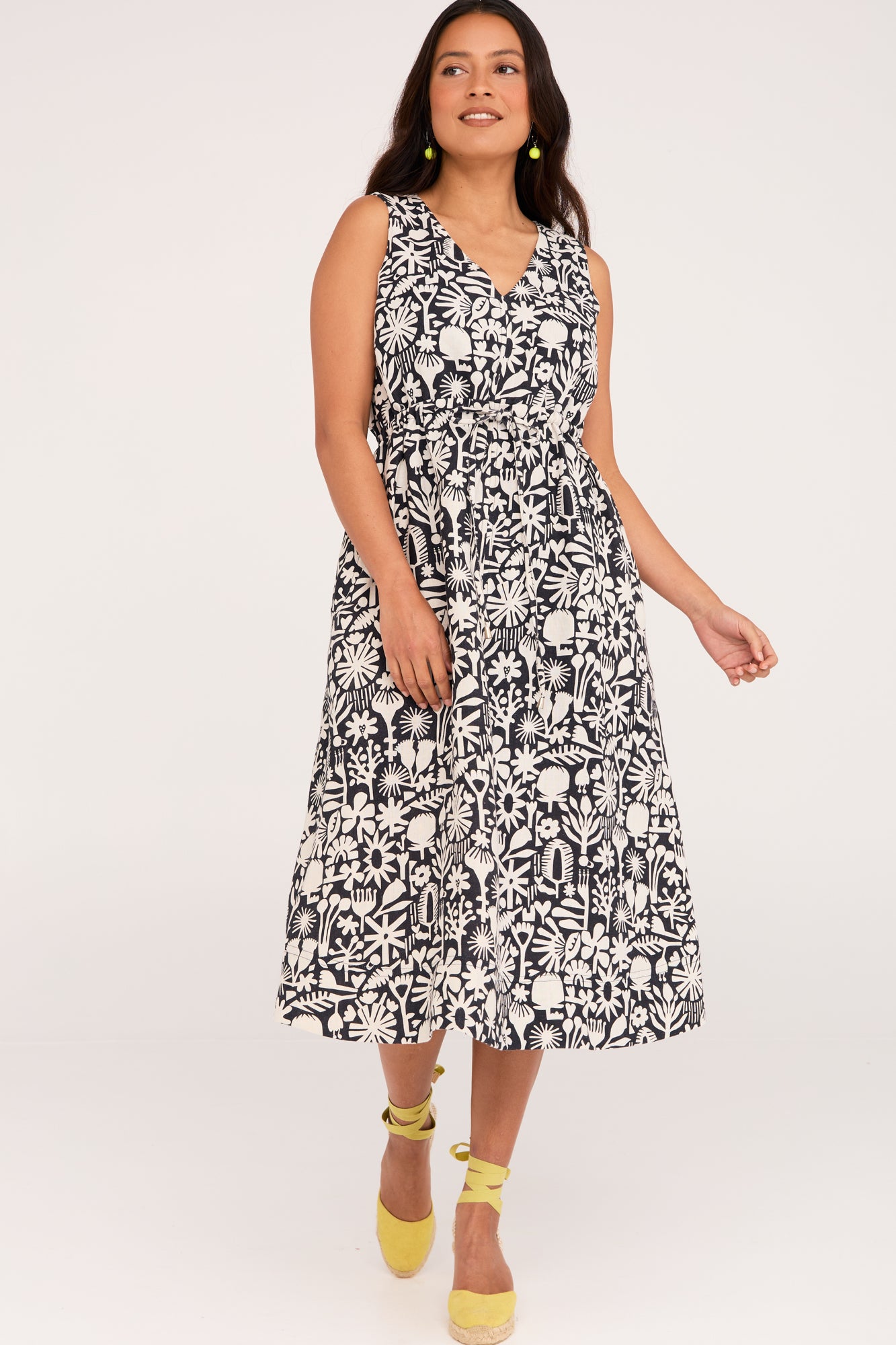 Anya Dress Bush Bloom Mono