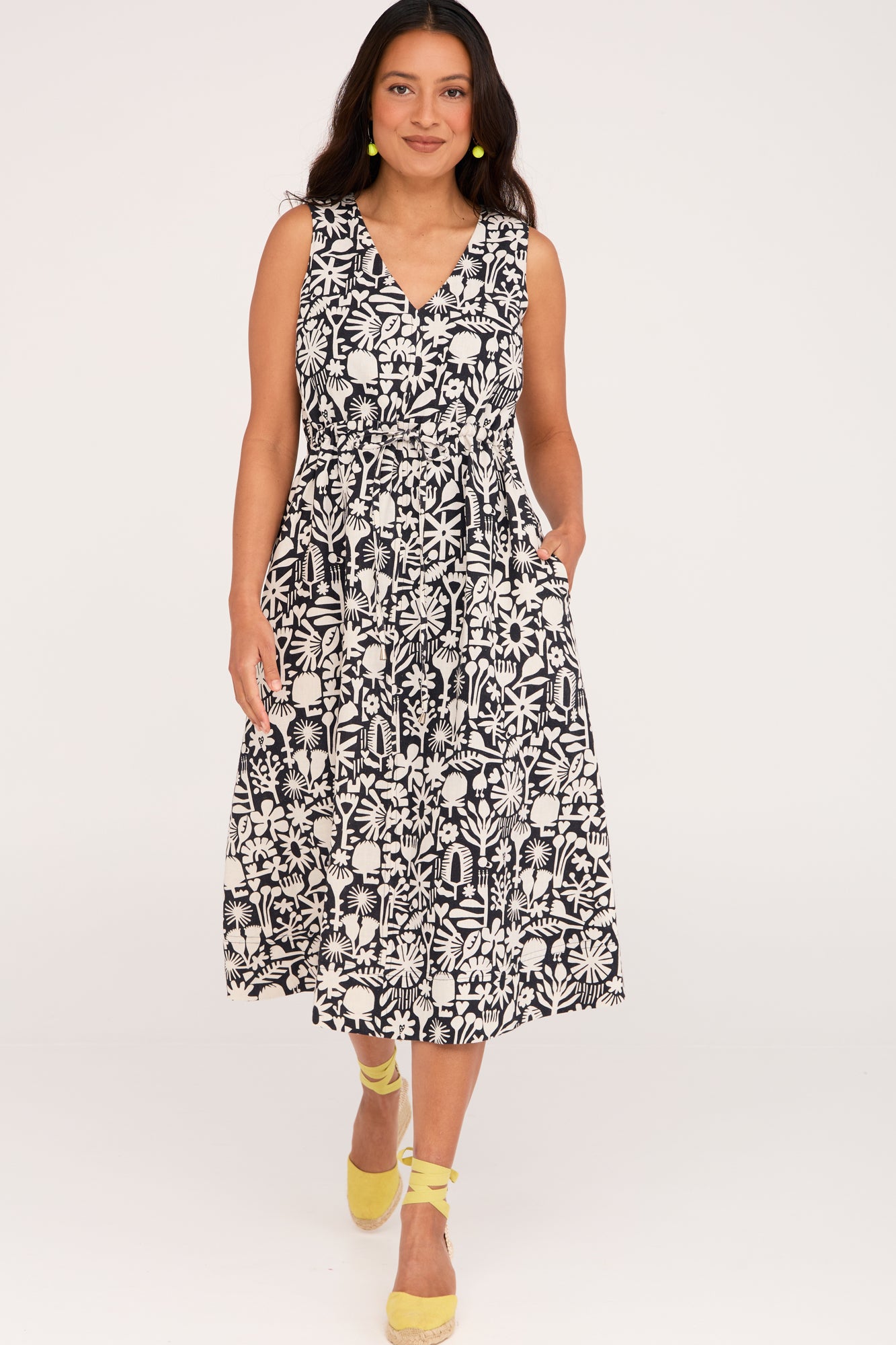 Anya Dress Bush Bloom Mono