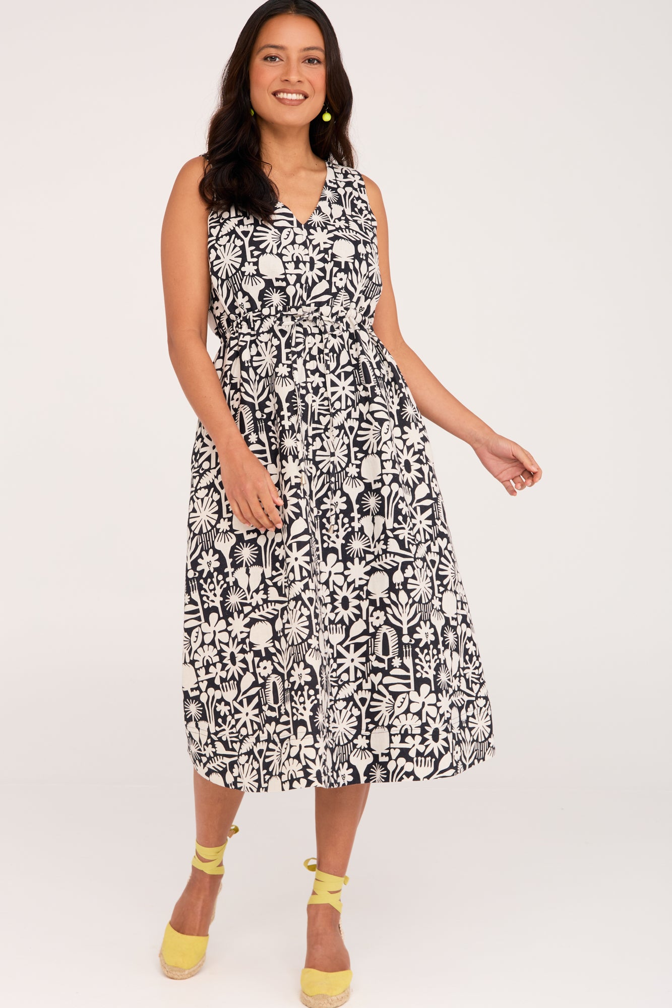 Anya Dress Bush Bloom Mono