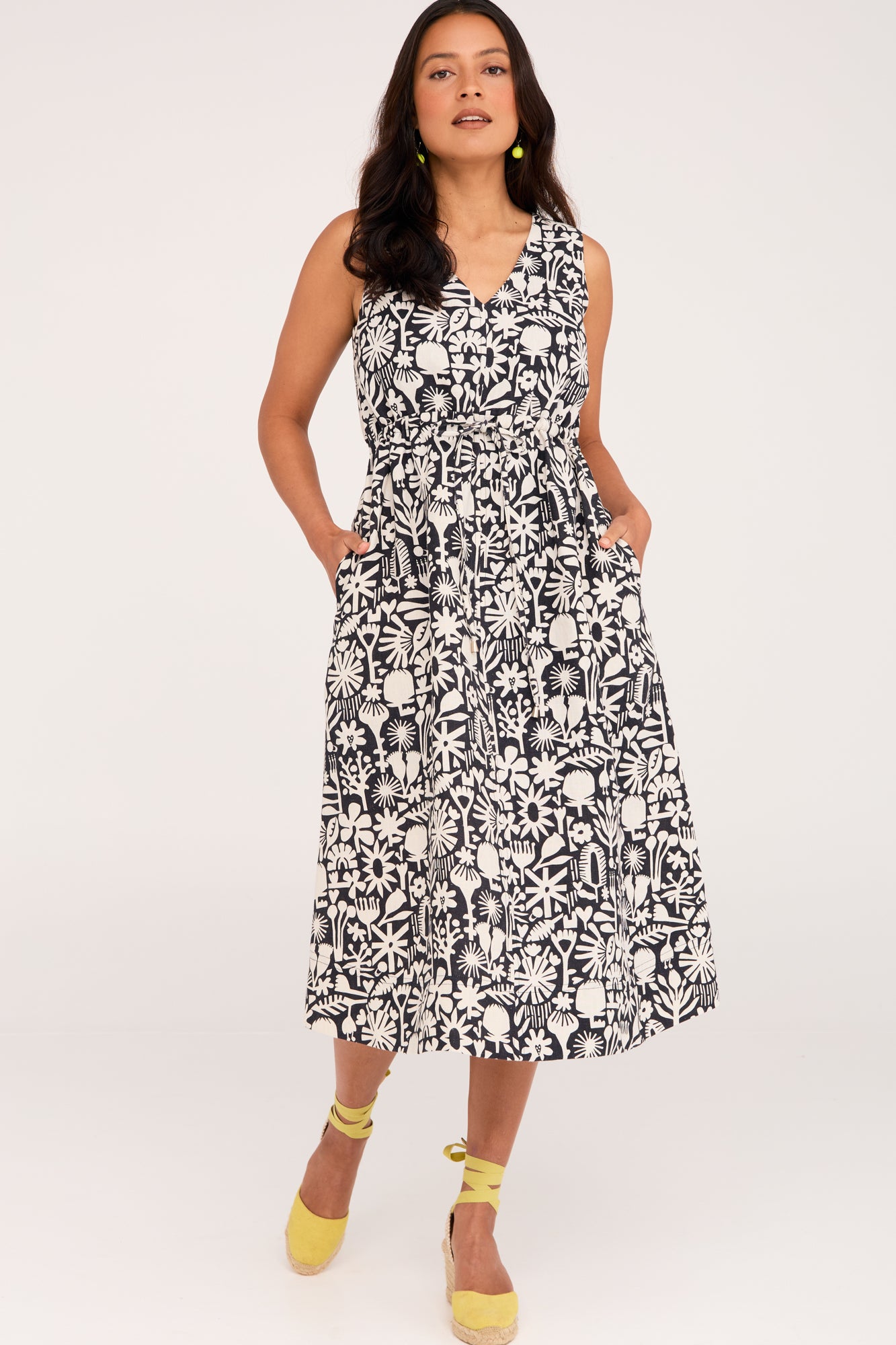 Anya Dress Bush Bloom Mono