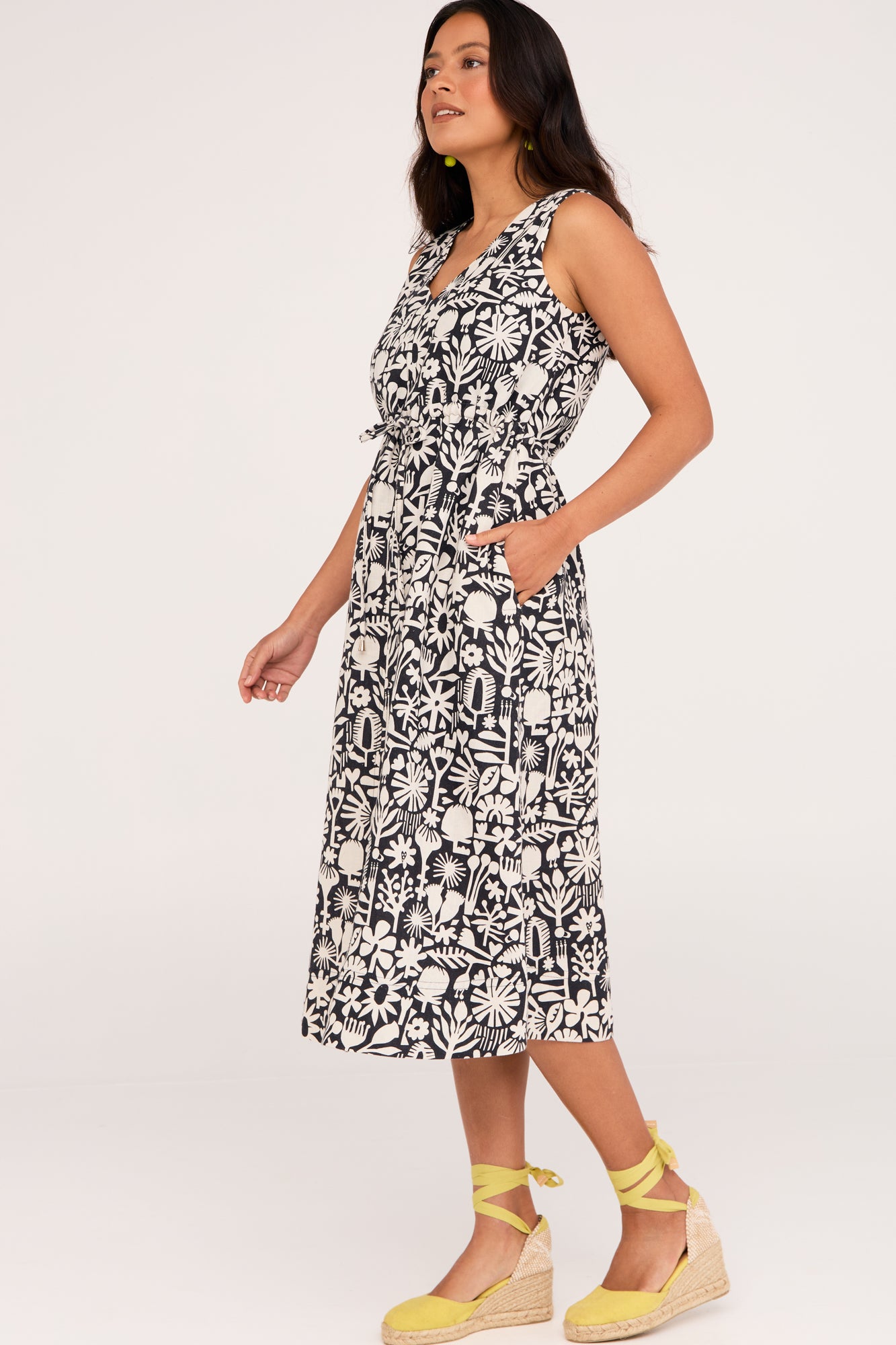 Anya Dress Bush Bloom Mono
