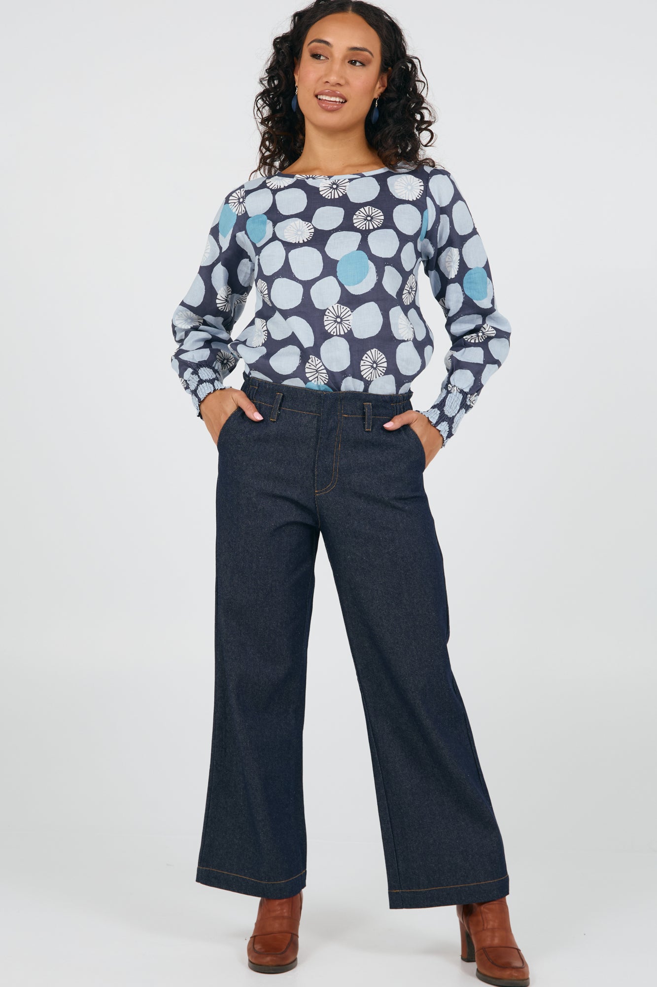 Aster Top Indigo Wheel