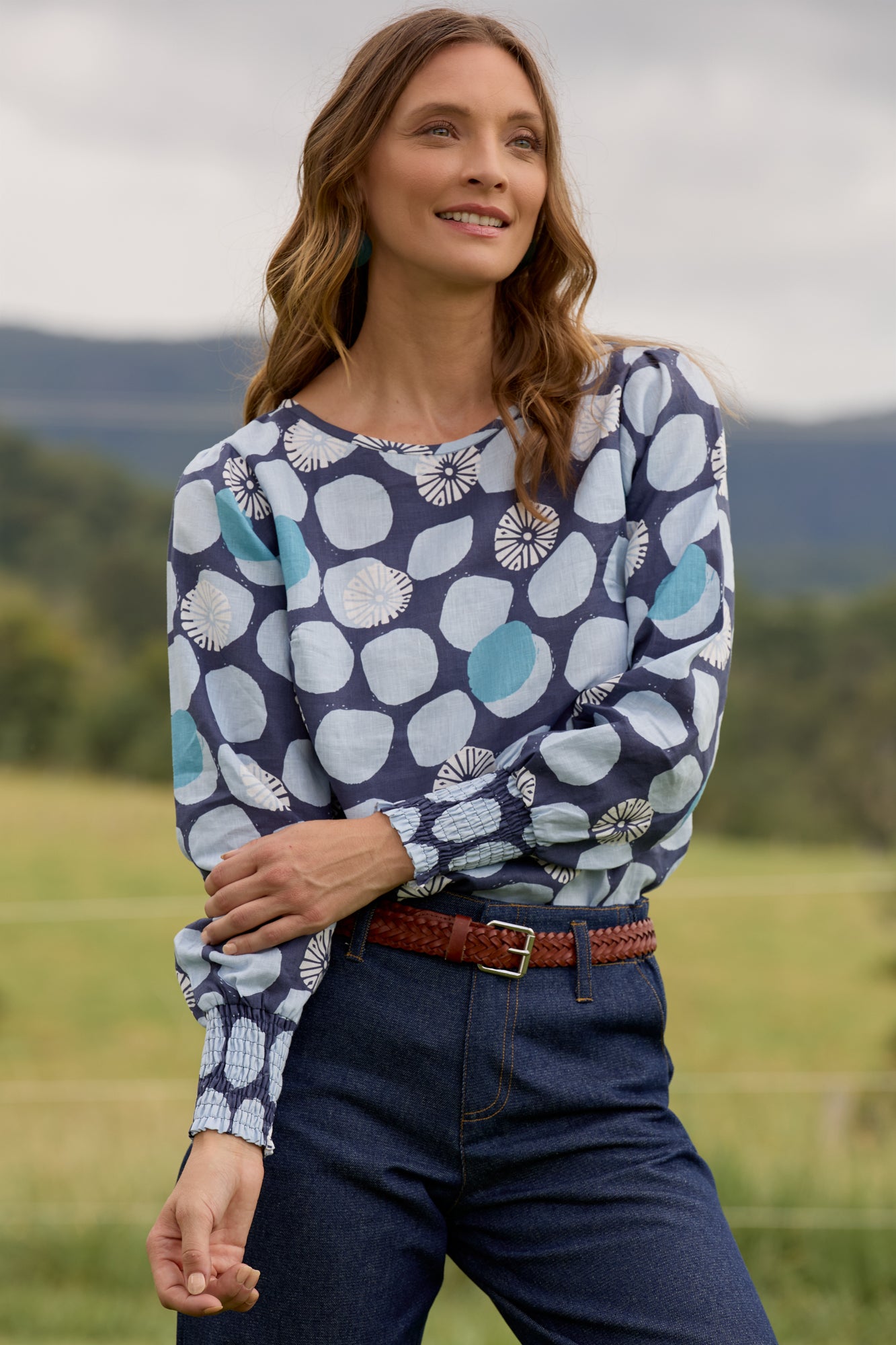 Aster Top Indigo Wheel