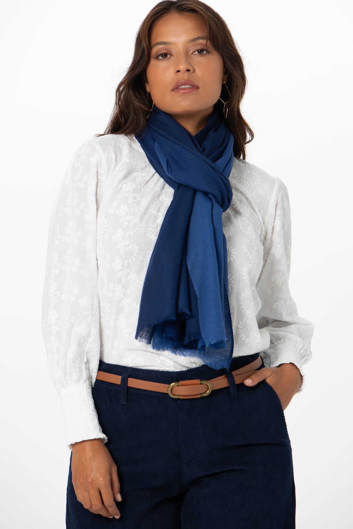 Cashmere Scarf Blue Ombre