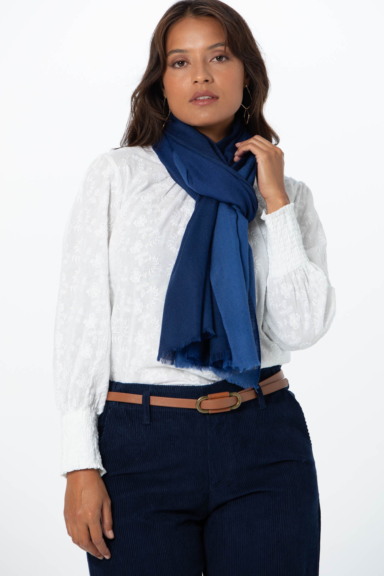 Cashmere Scarf Blue Ombre