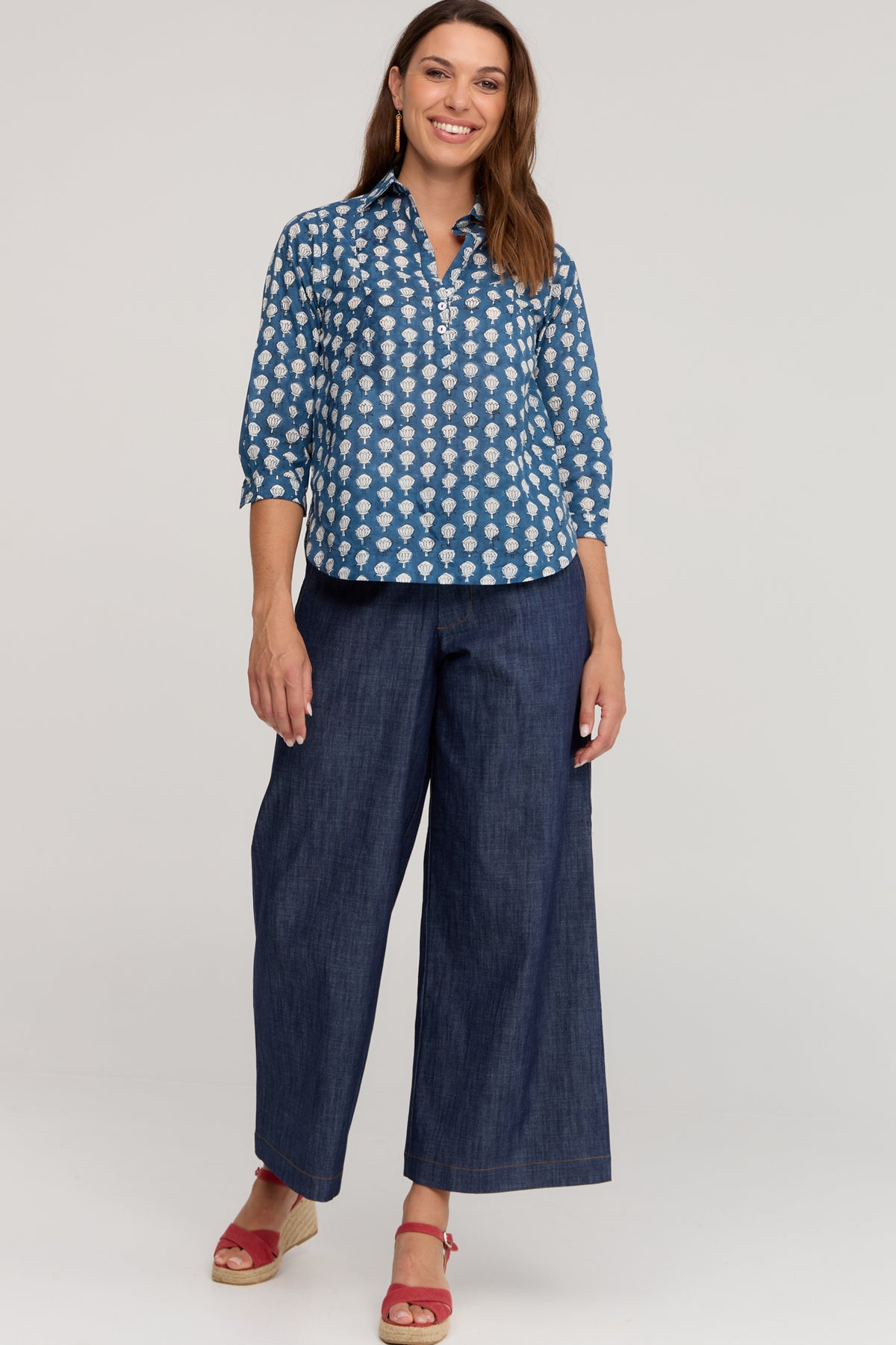 Cassie Shirt Moonlit Lotus