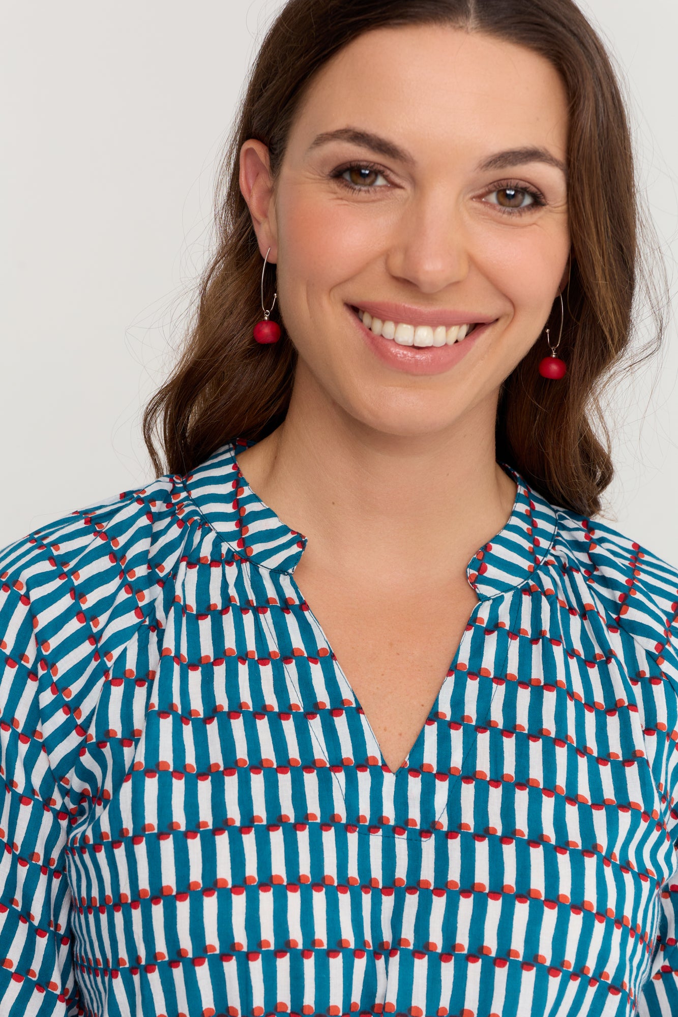 Polymer Clay Cherry Red Earrings