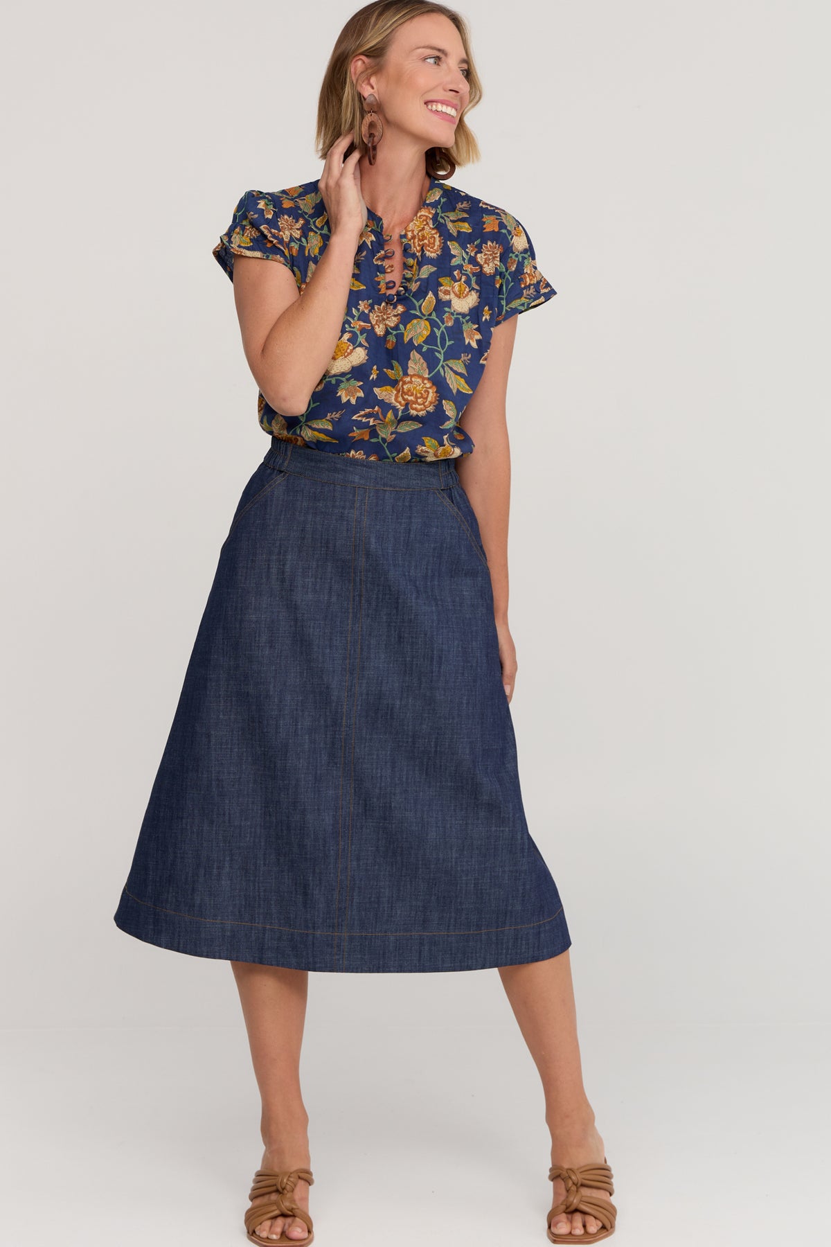 Cyndi Skirt Denim