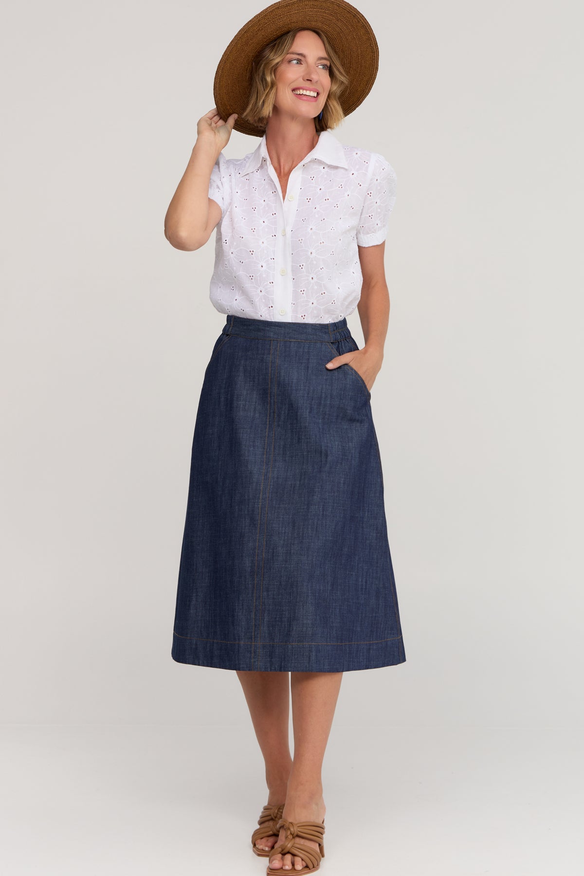 Cyndi Skirt Denim
