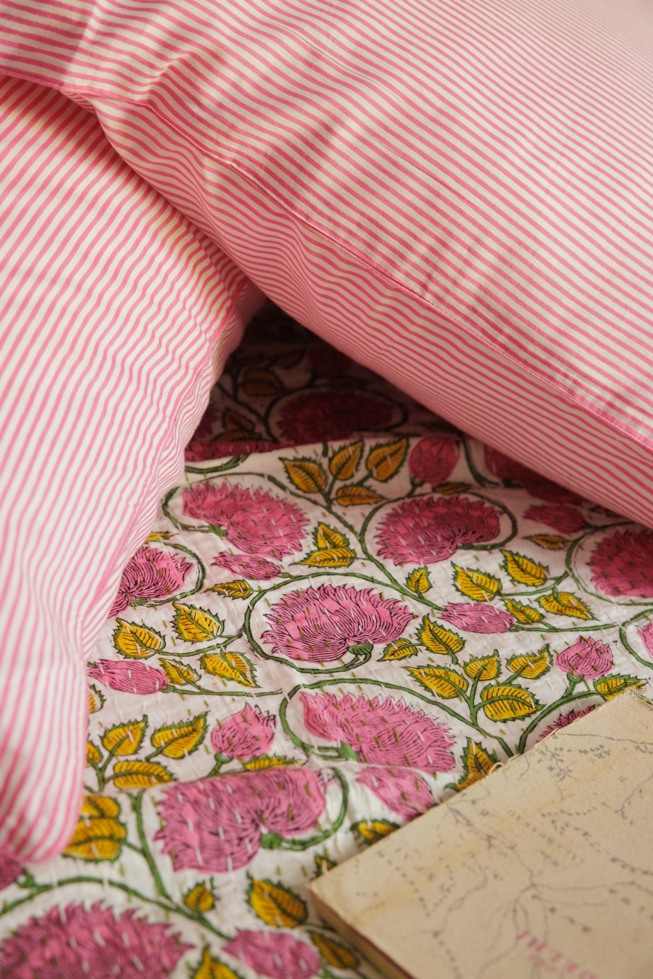 European Pillowcase Rose Pink