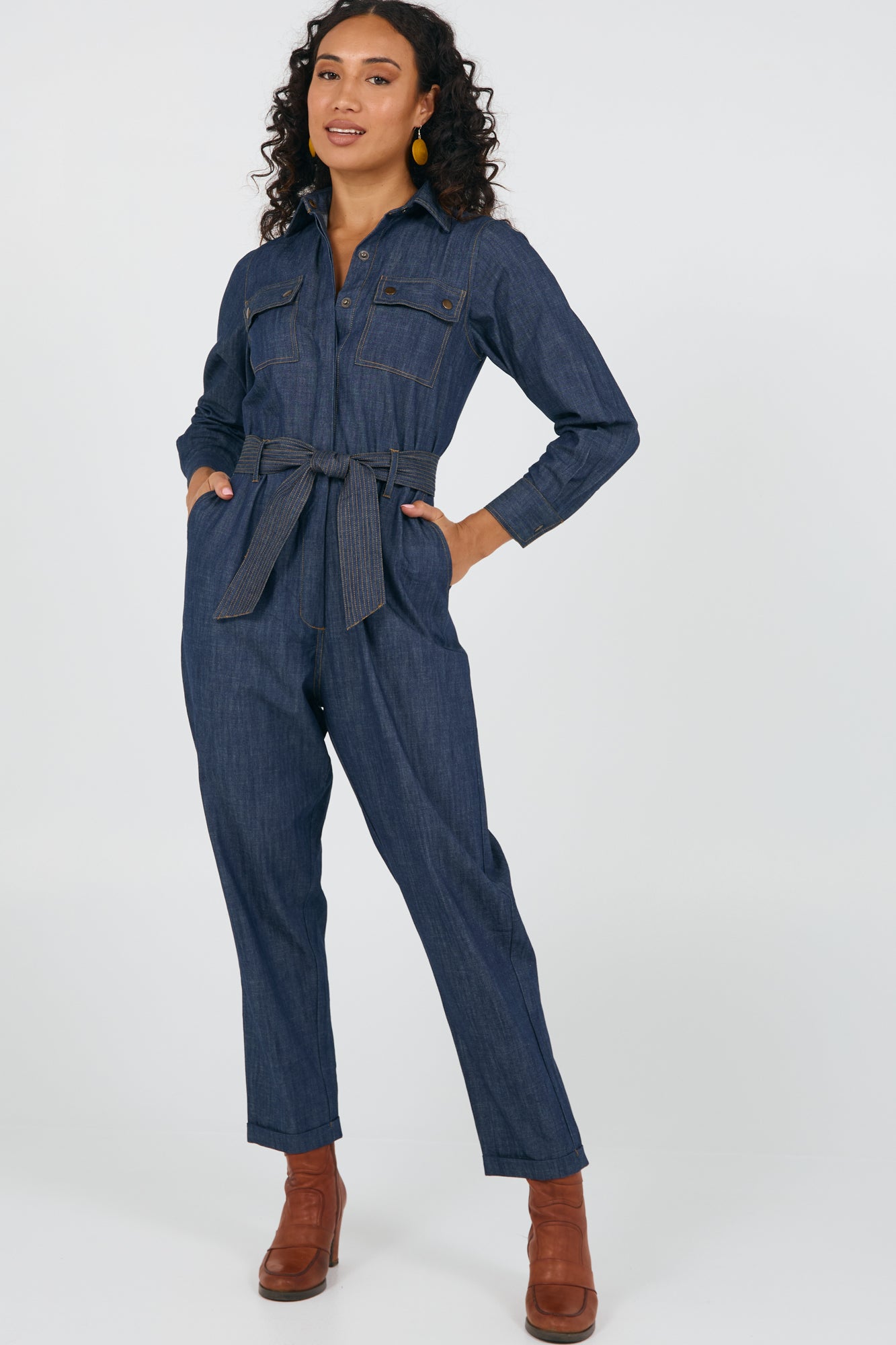 Ezra Jumpsuit Soft Denim