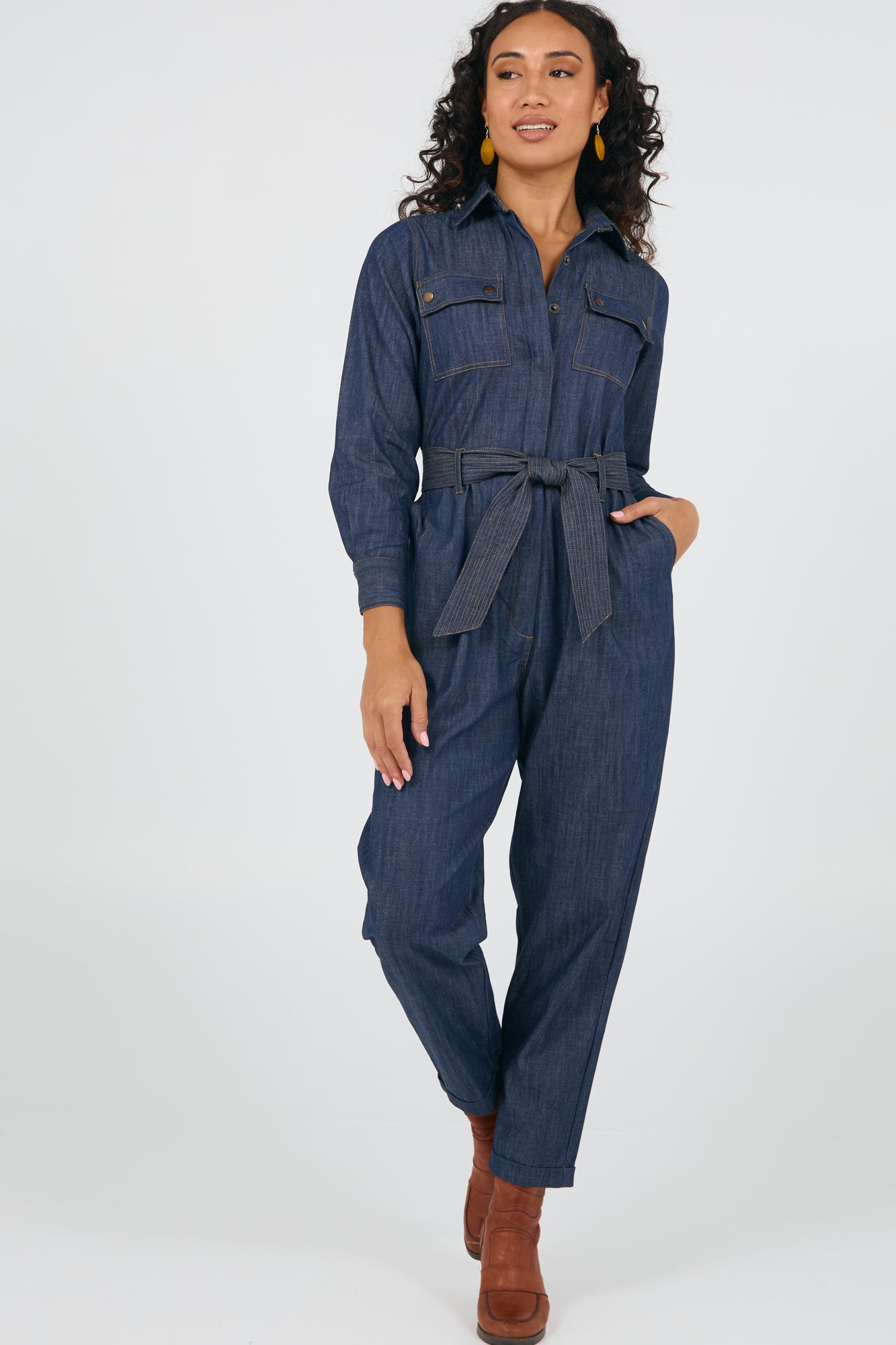Ezra Jumpsuit Soft Denim