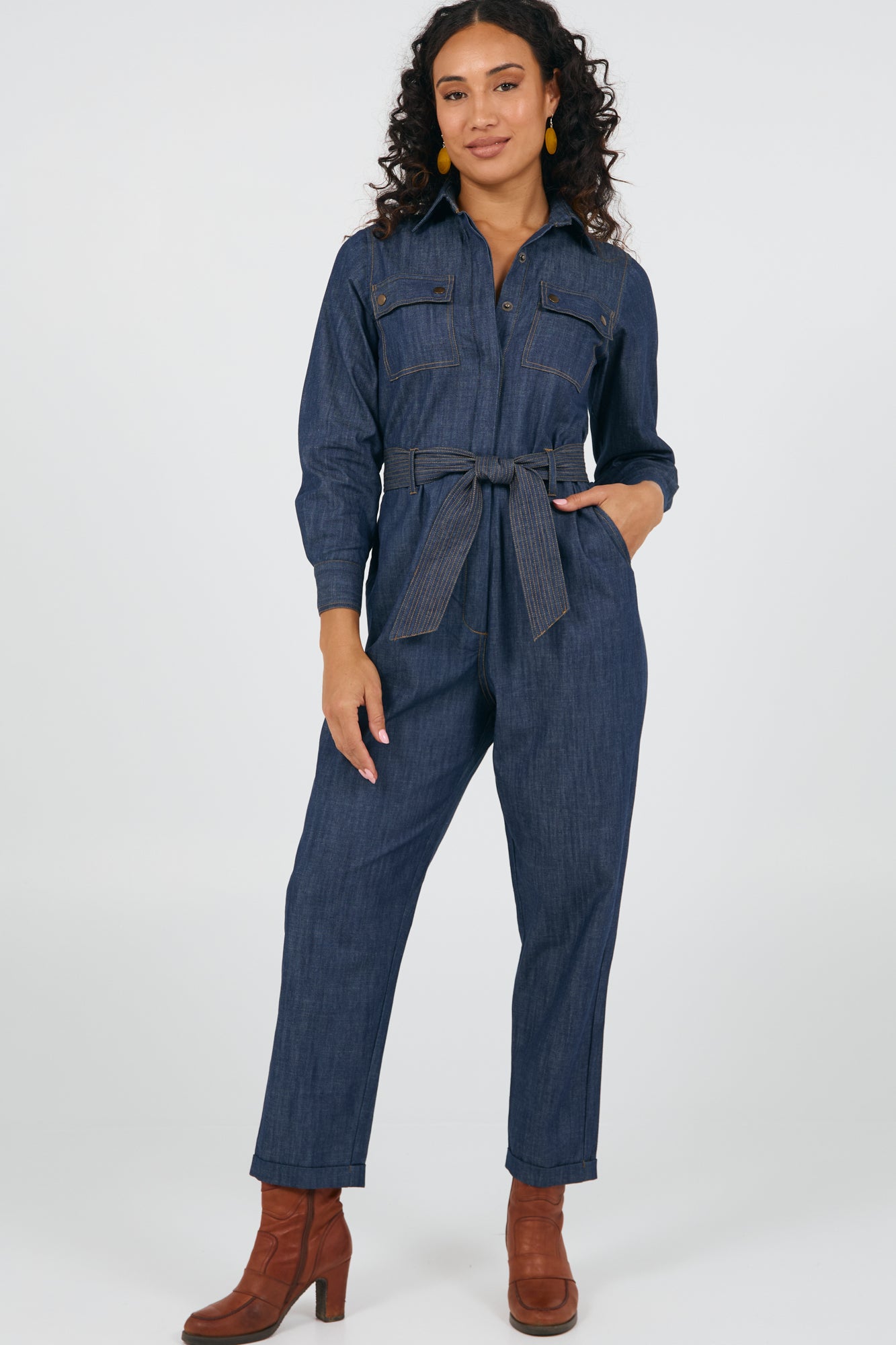 Ezra Jumpsuit Soft Denim