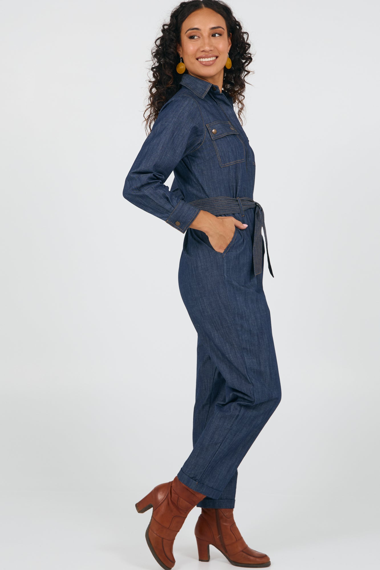 Ezra Jumpsuit Soft Denim