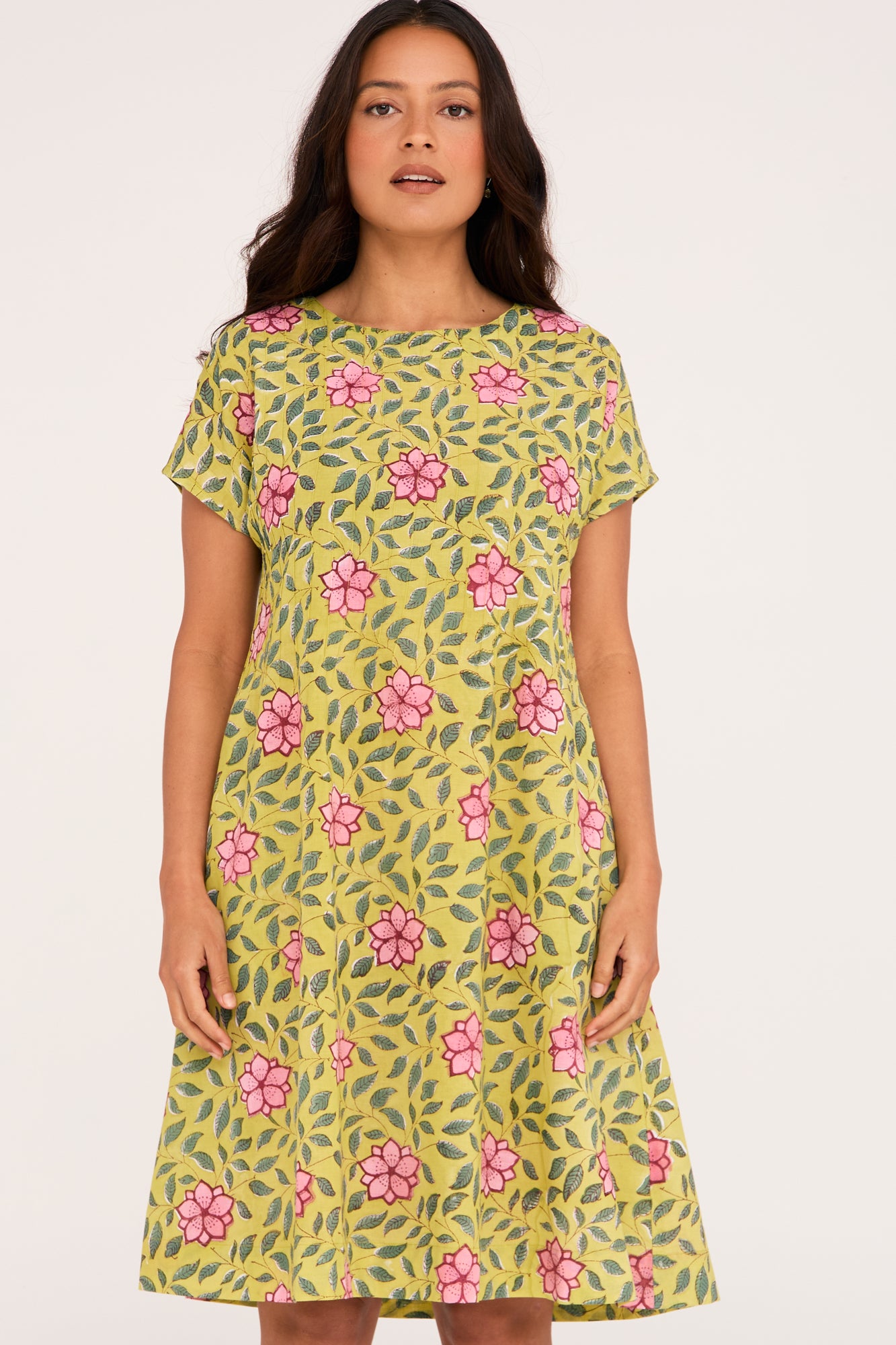 Folk Dress Climbing Blooms