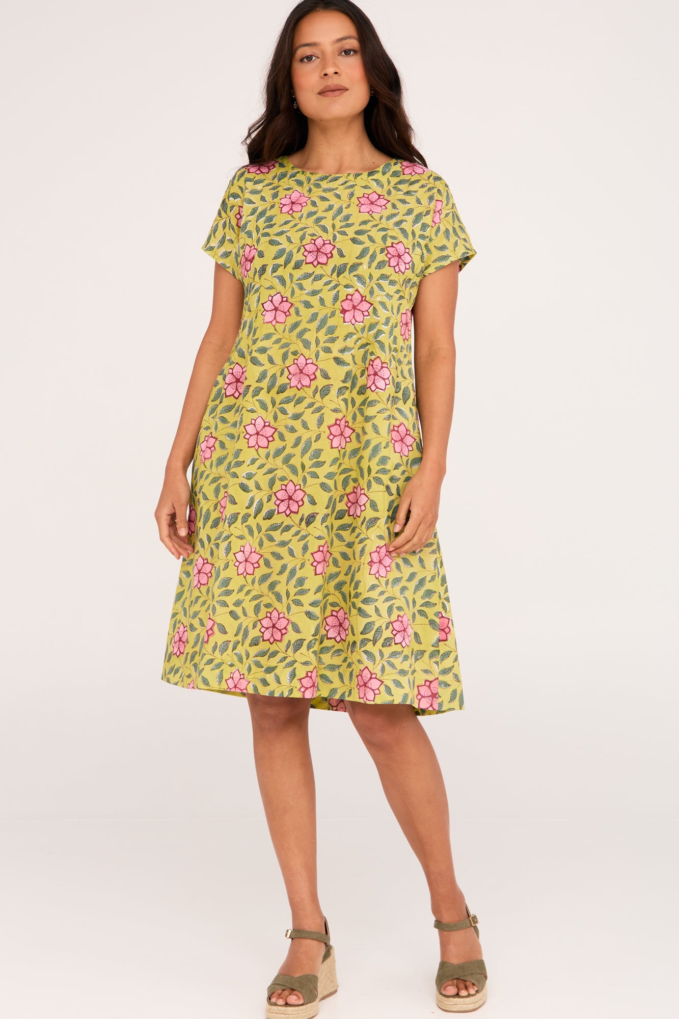 Folk Dress Climbing Blooms