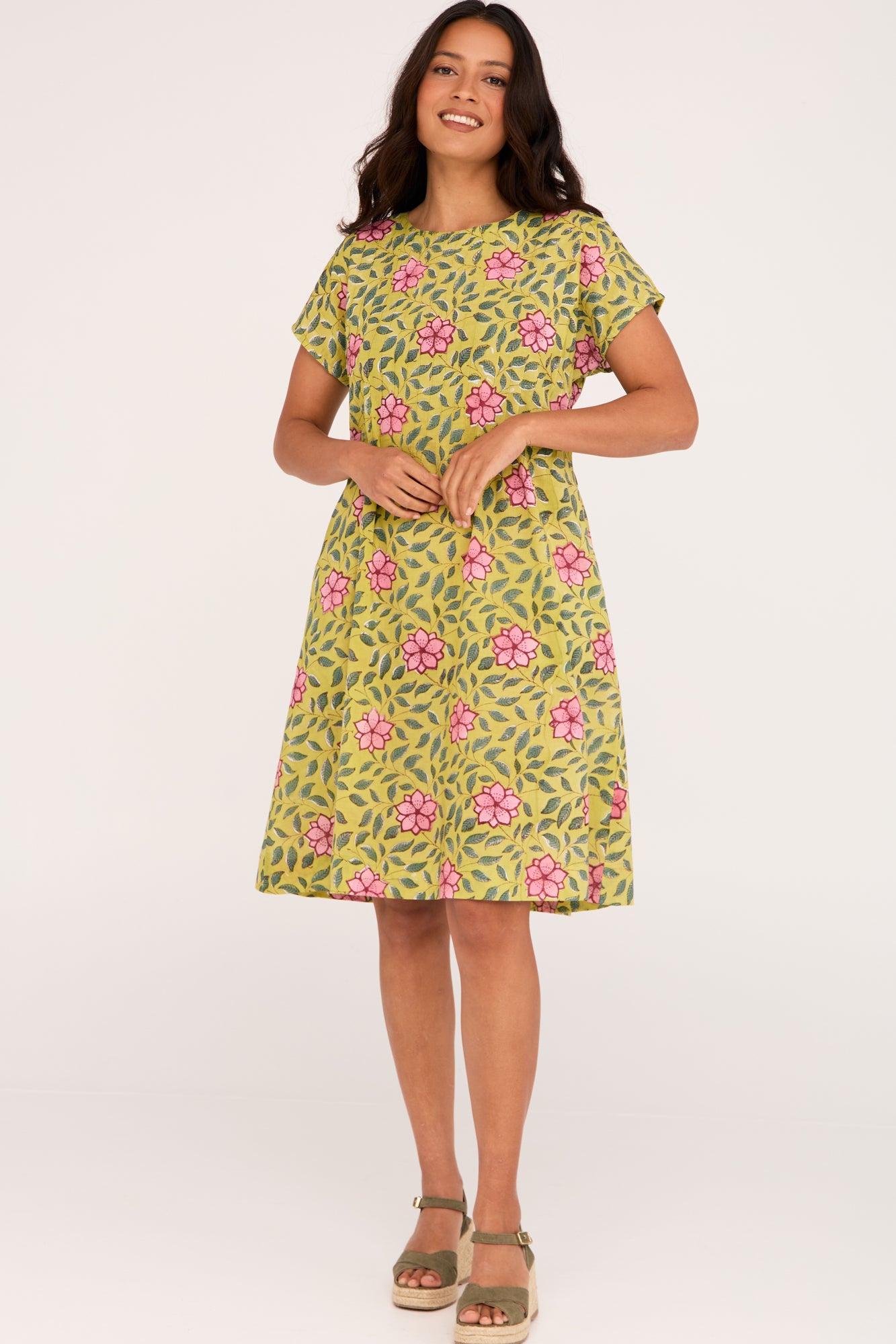 Folk Dress Climbing Blooms