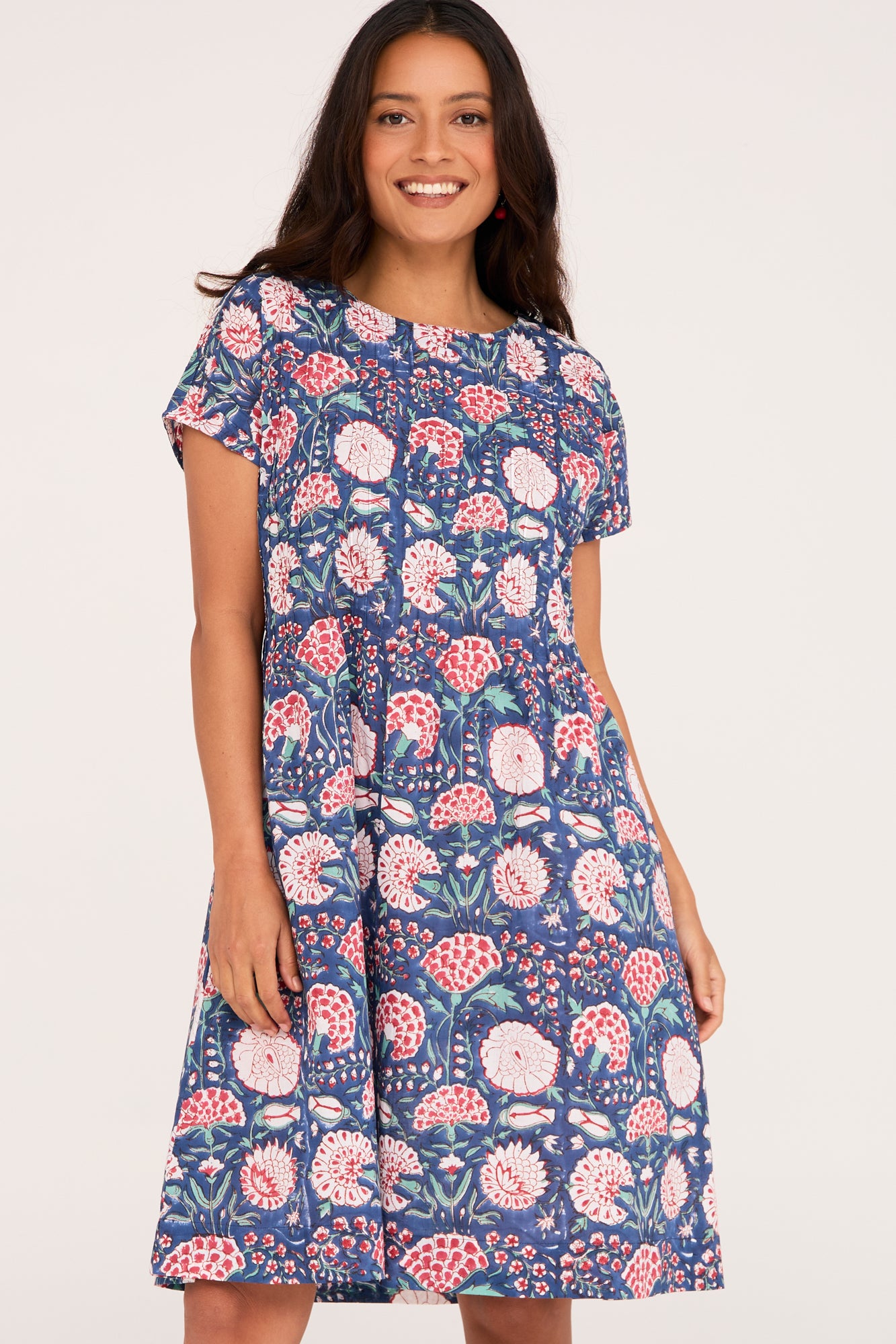Folk Dress Dandelion Rouge