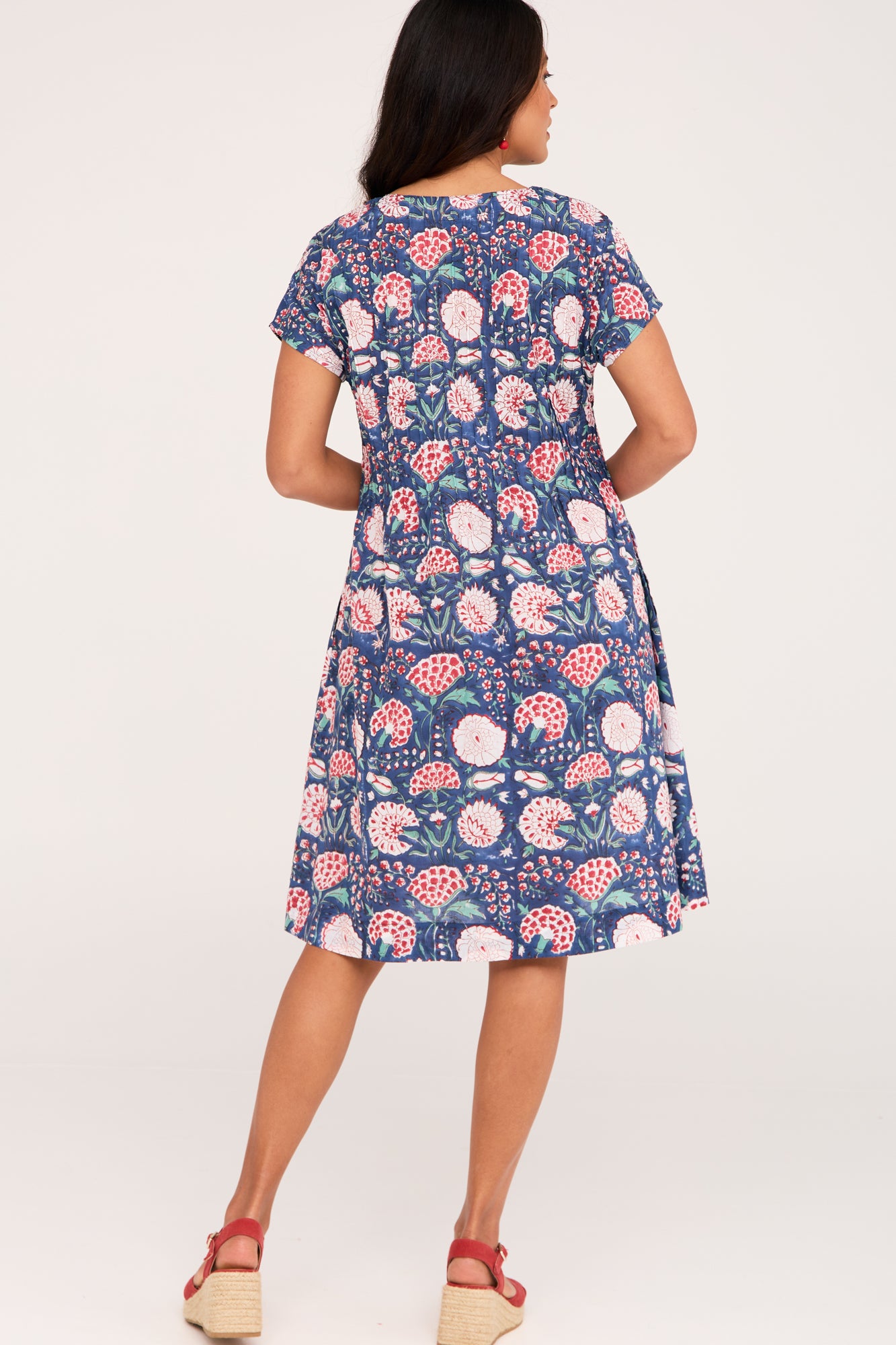 Folk Dress Dandelion Rouge