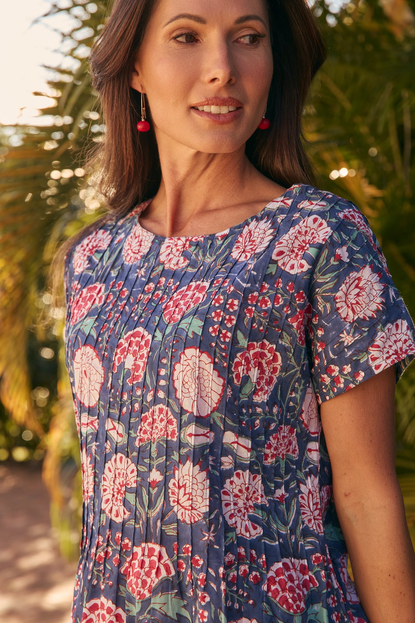 Folk Dress Dandelion Rouge