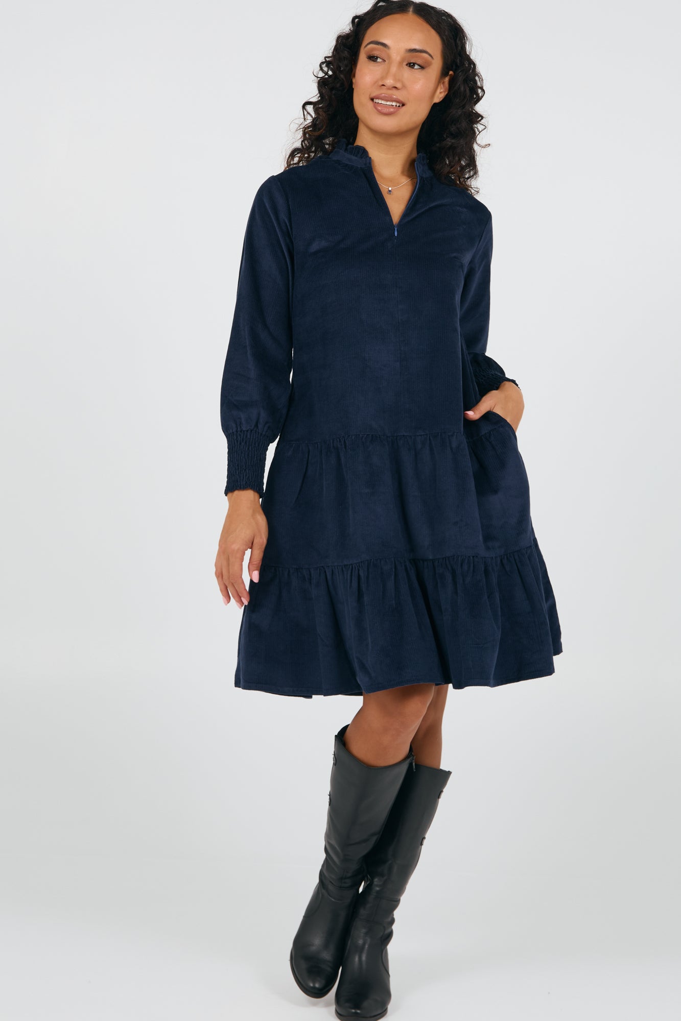 Ginger Dress Navy