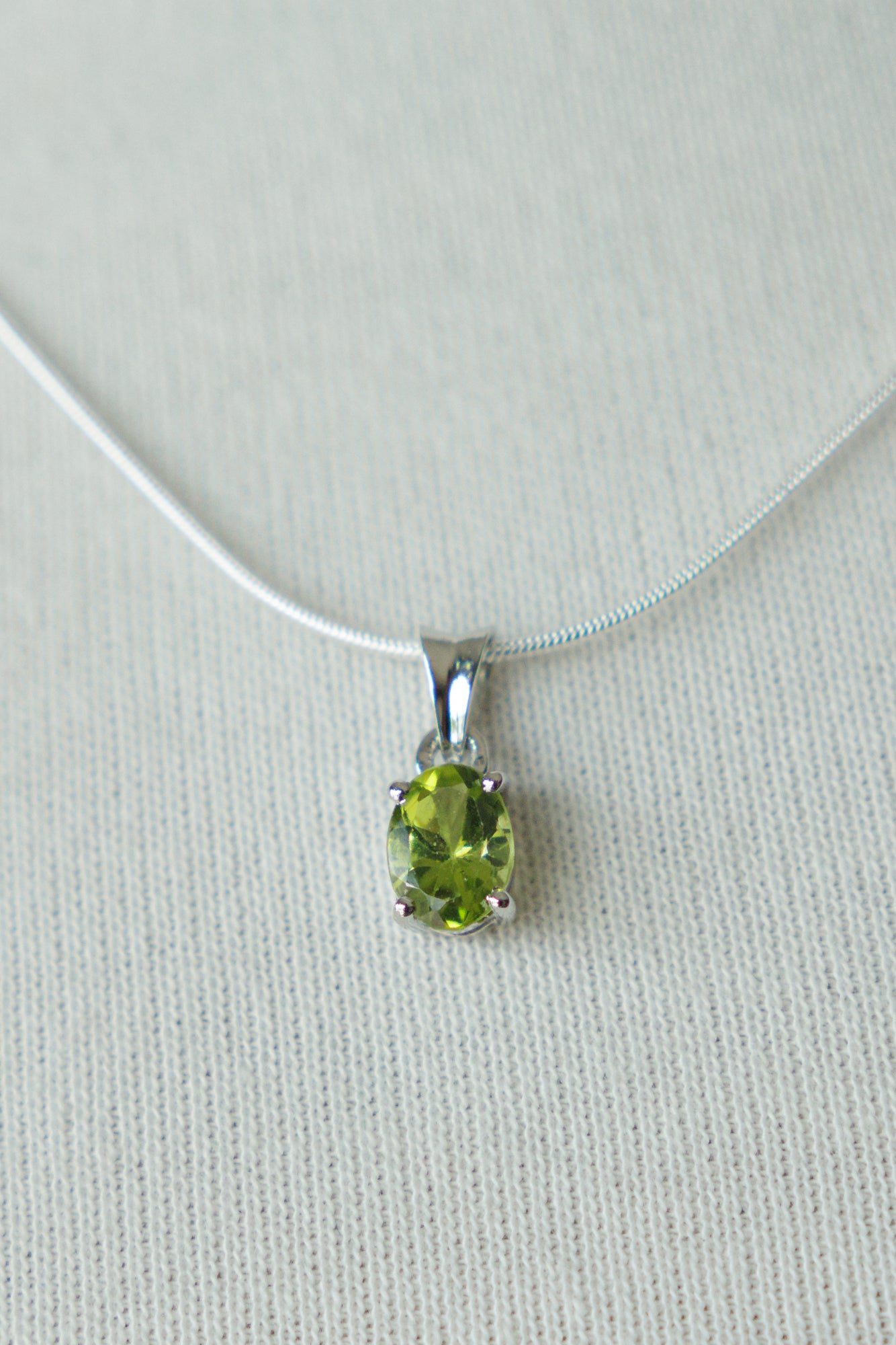 Peridot Pendant & Necklace