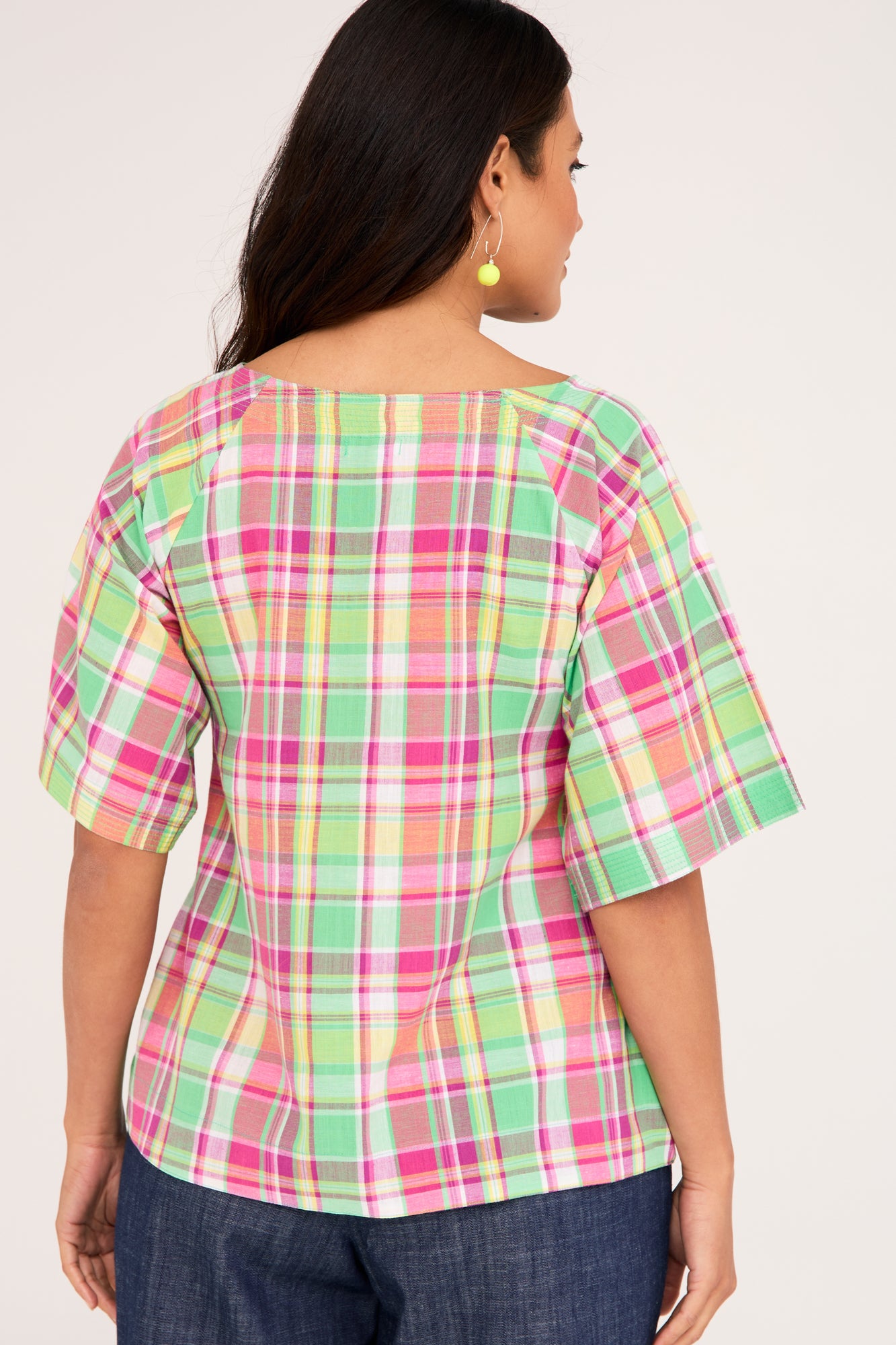 Hope Top Pink Check