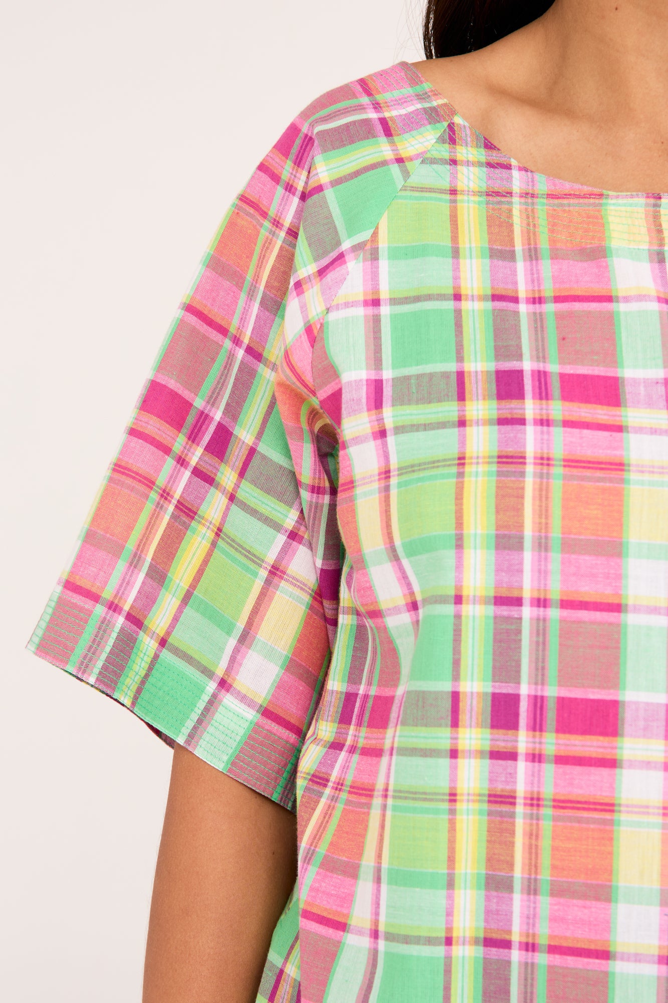 Hope Top Pink Check