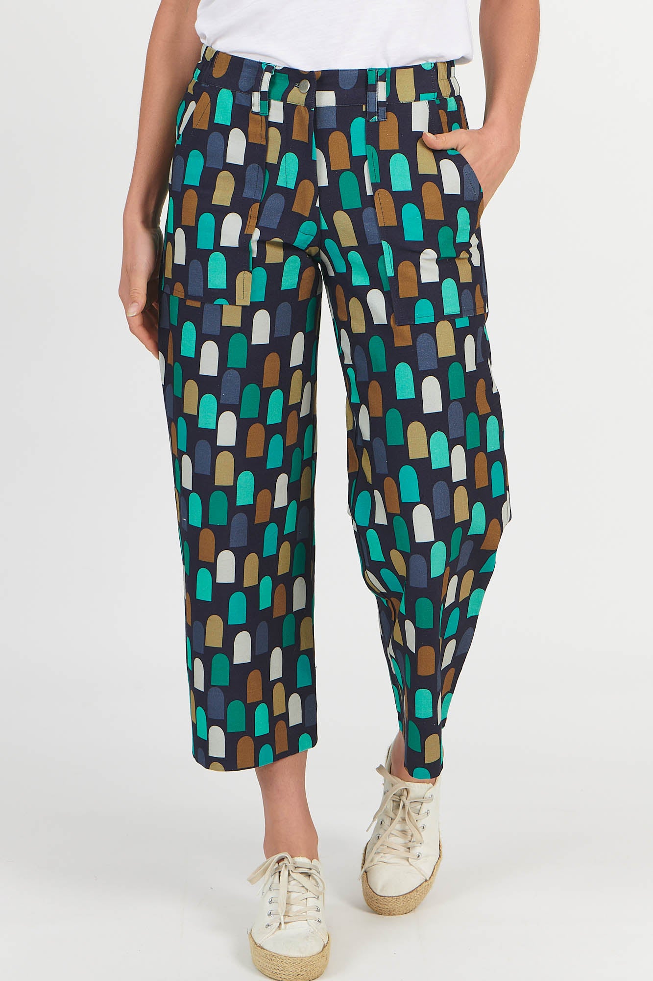 Hudson Jeans Green Geo
