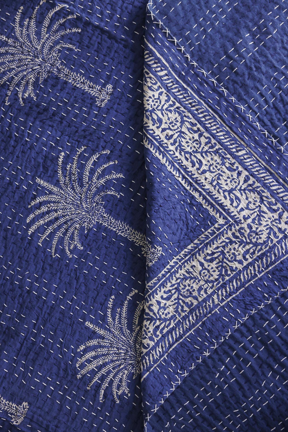 Kantha Quilt Palm Trees