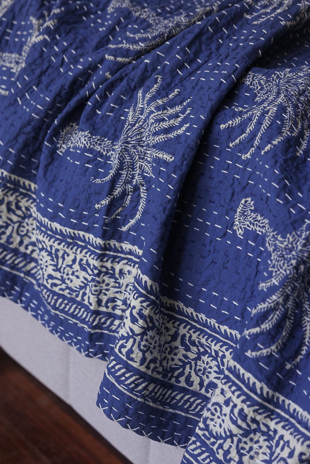 Kantha Quilt Palm Trees