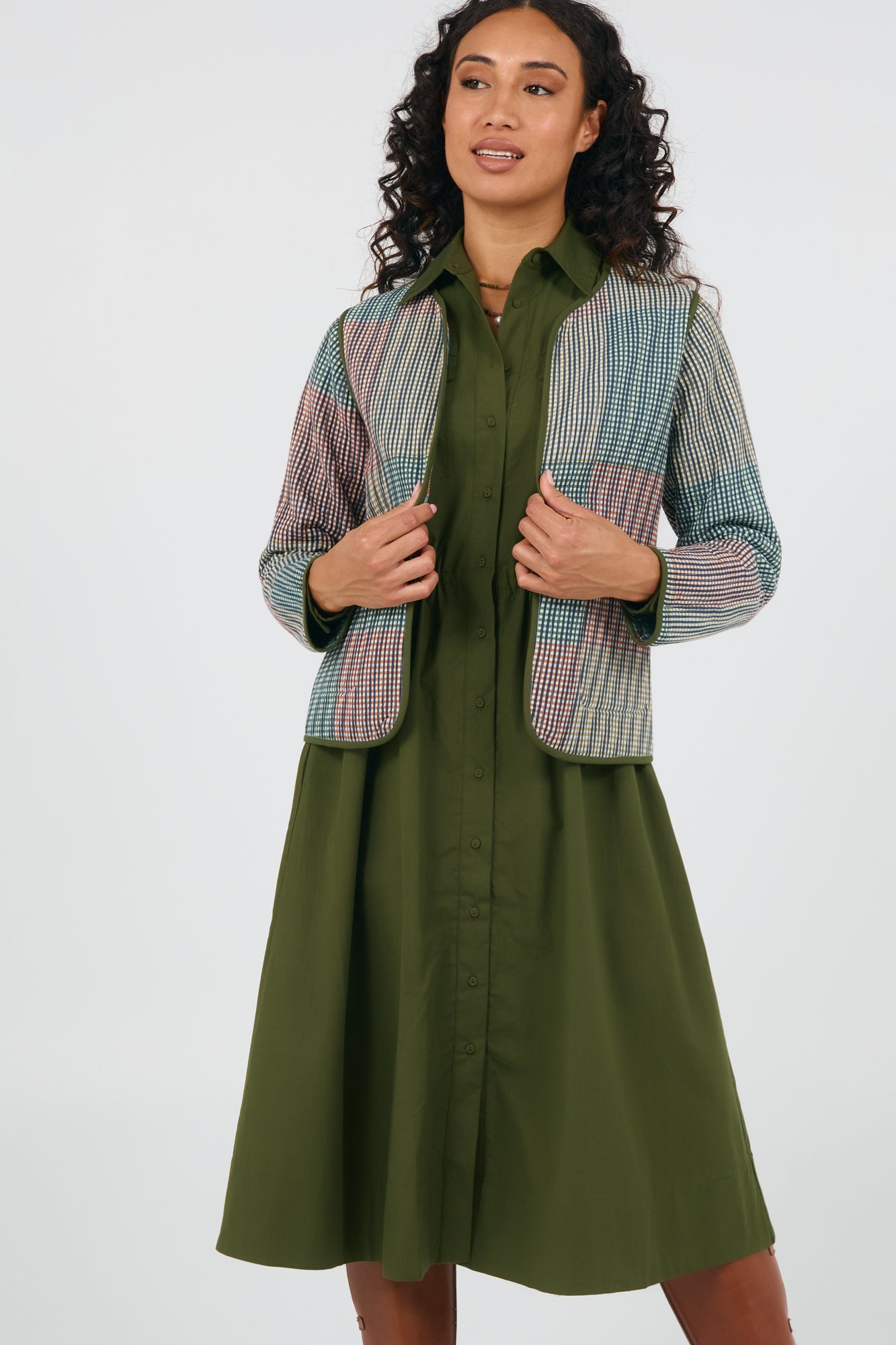 Jansen Dress Cypress Green