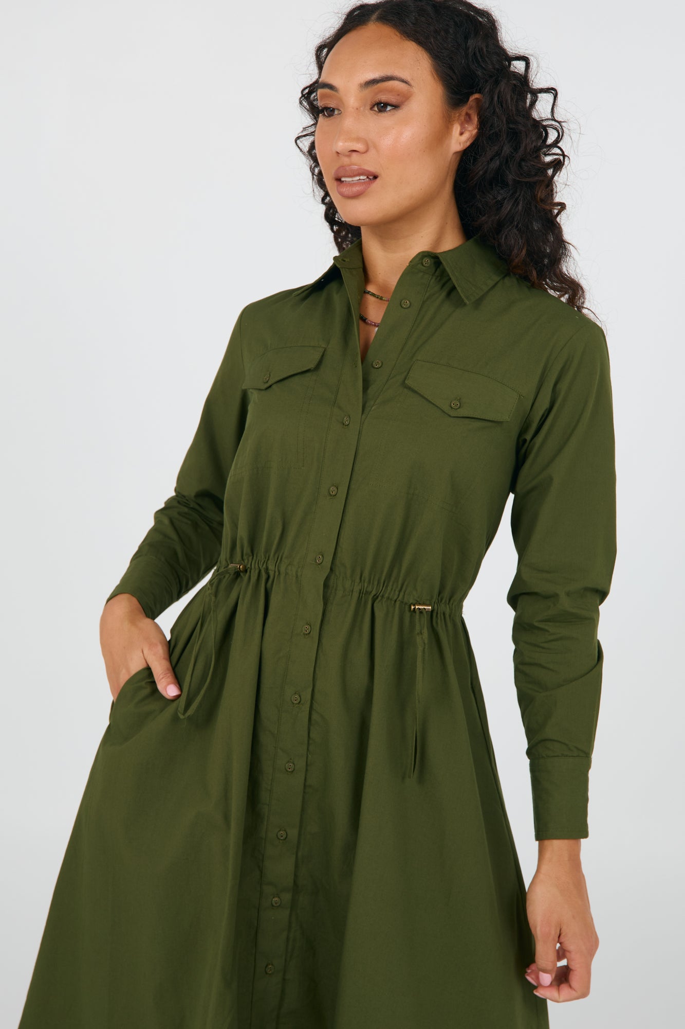 Jansen Dress Cypress Green