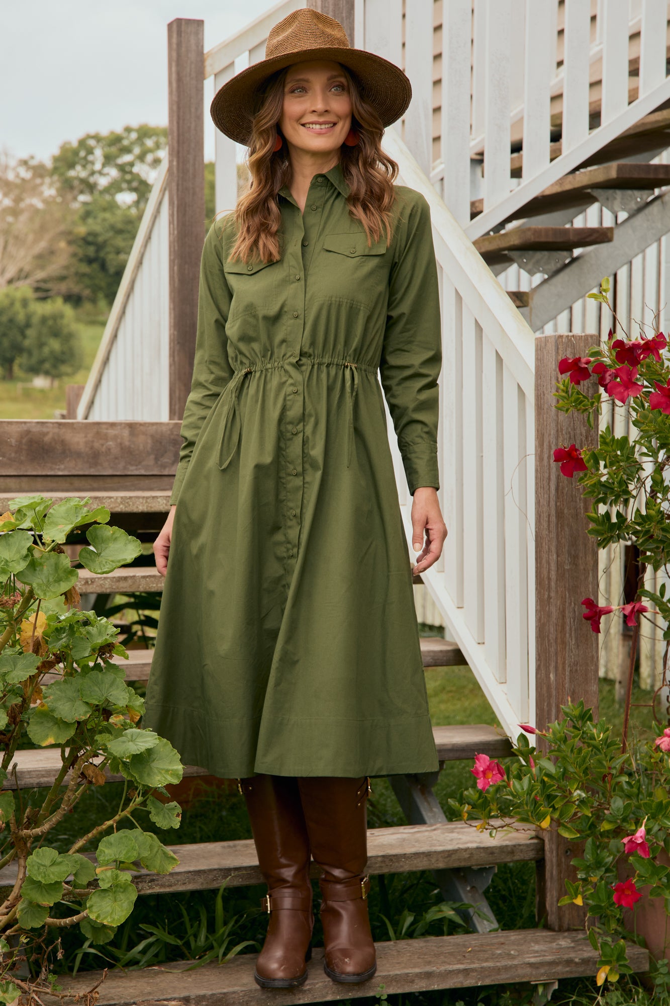 Jansen Dress Cypress Green