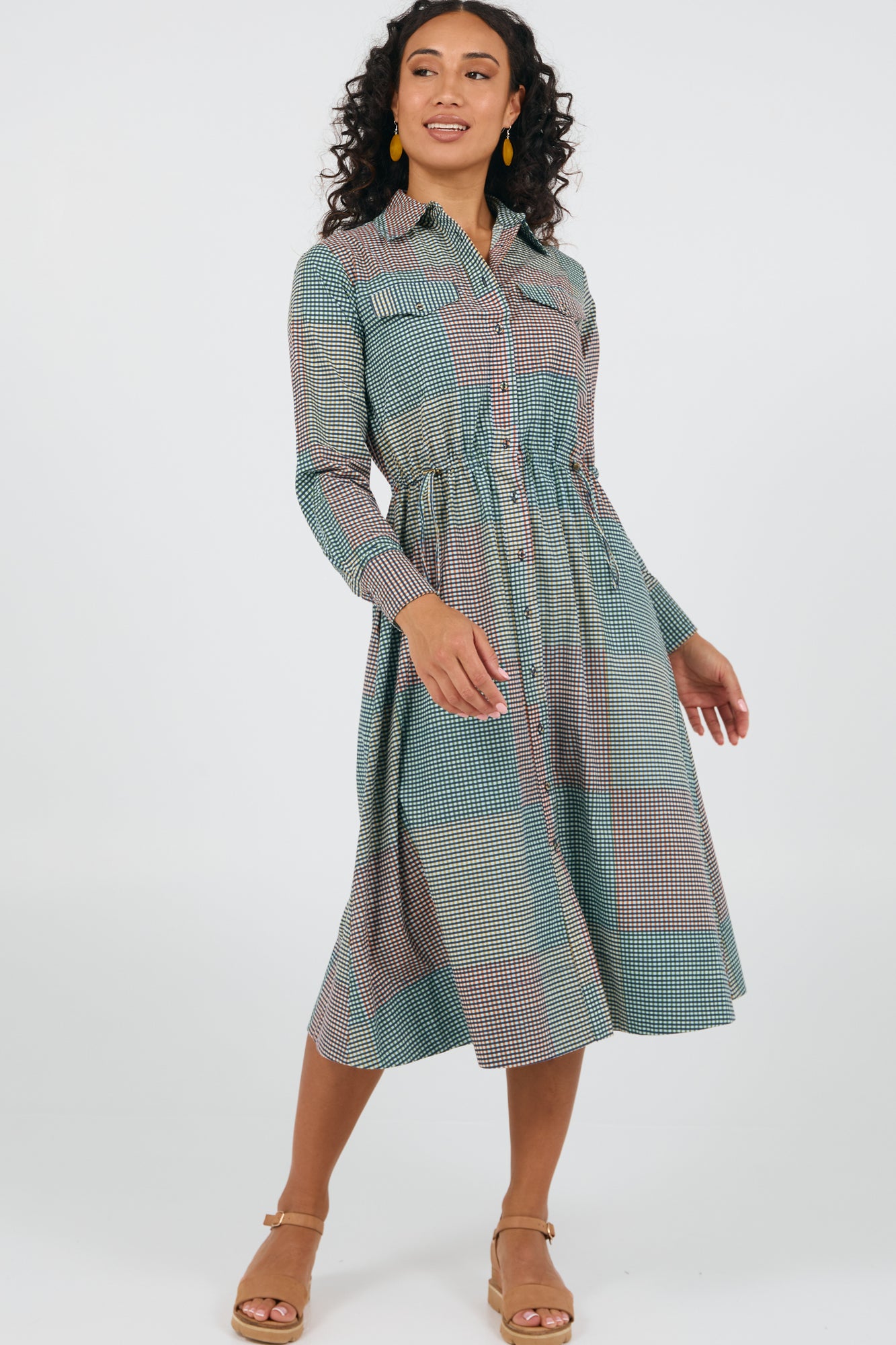 Jansen Dress Indian Plaid