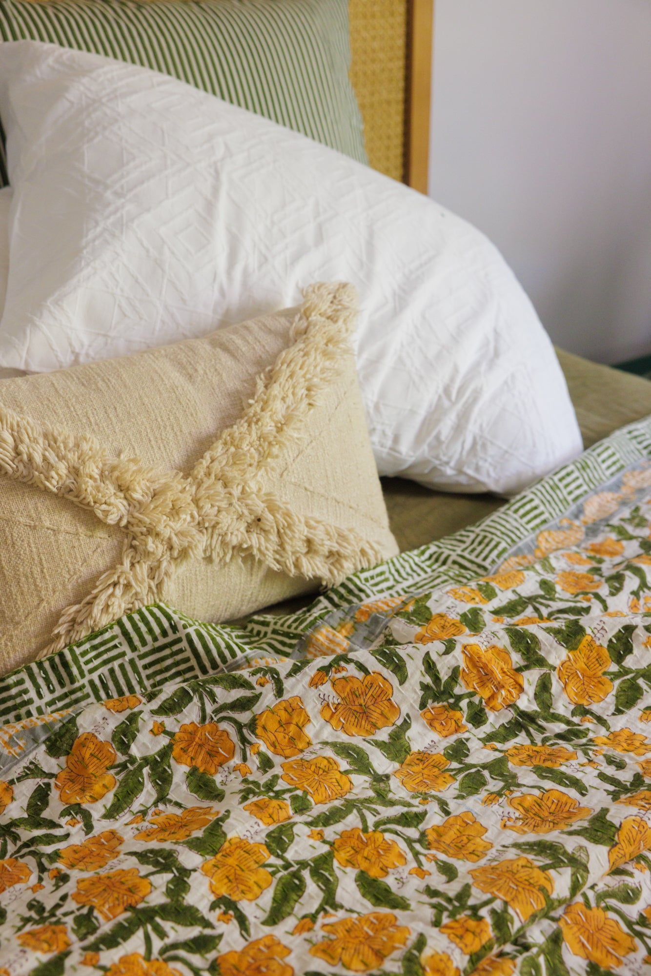 Kantha Quilt Summer Fields