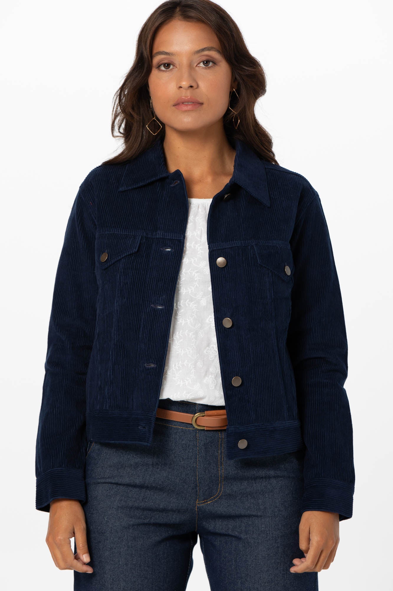 Luca Jacket Navy Cord