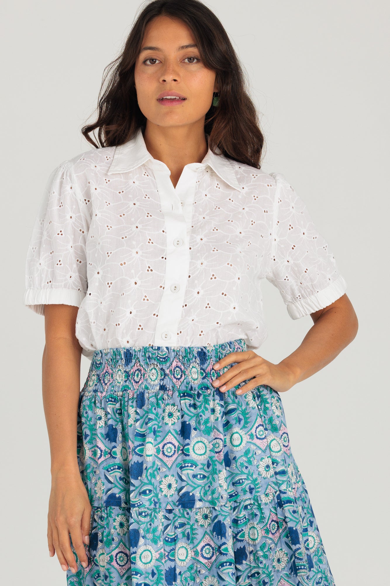 Luca Shirt Hibiscus