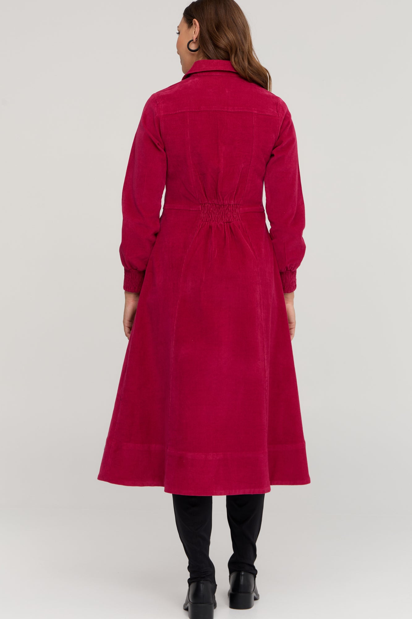 Lumi Dress Garnet Red Cord