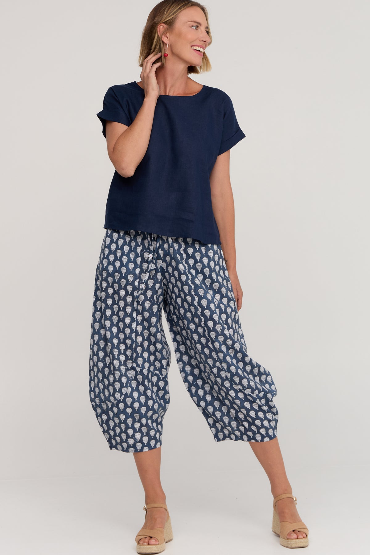 Luna Top Navy