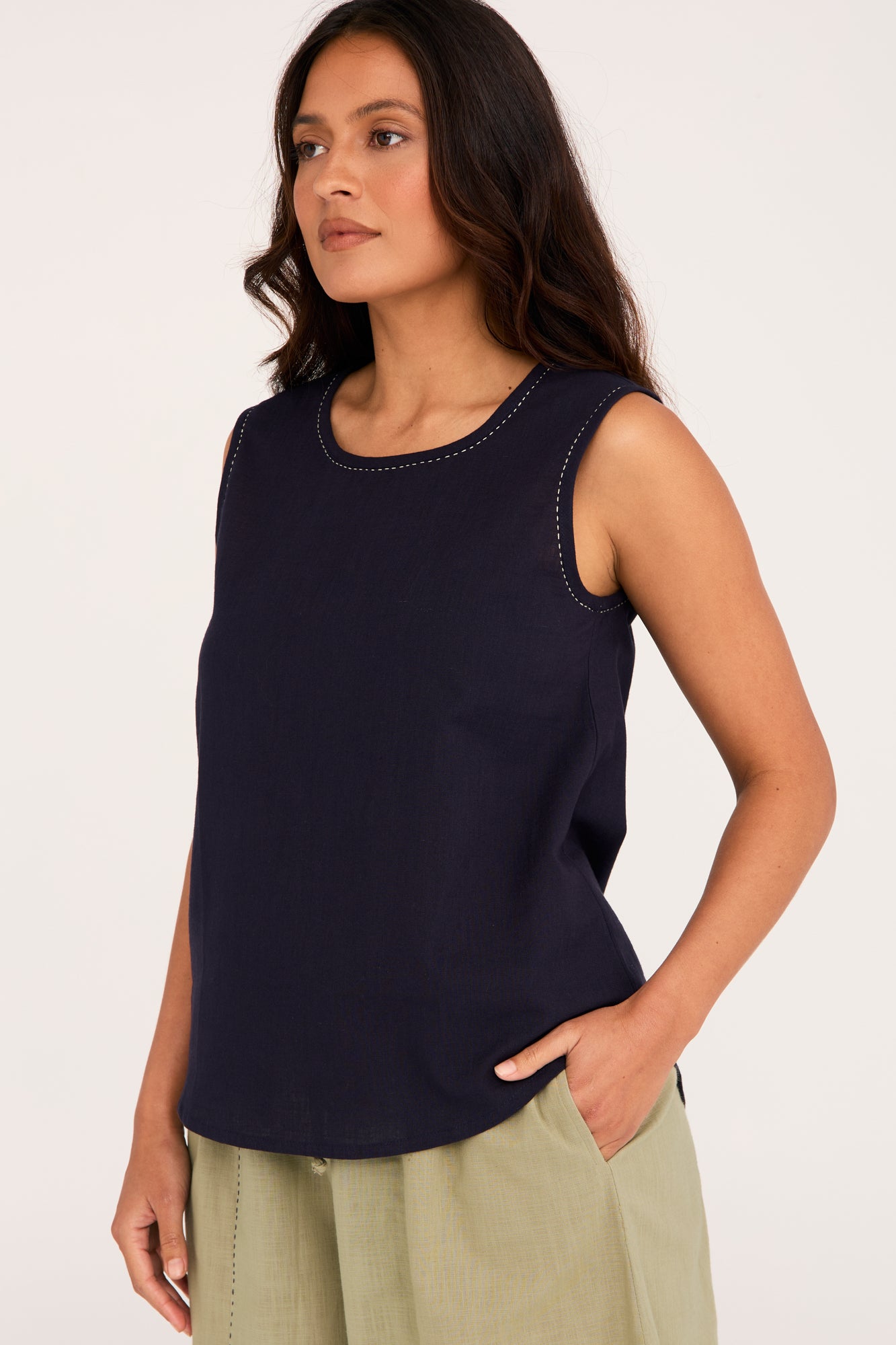 Maya Tank Midnight Blue