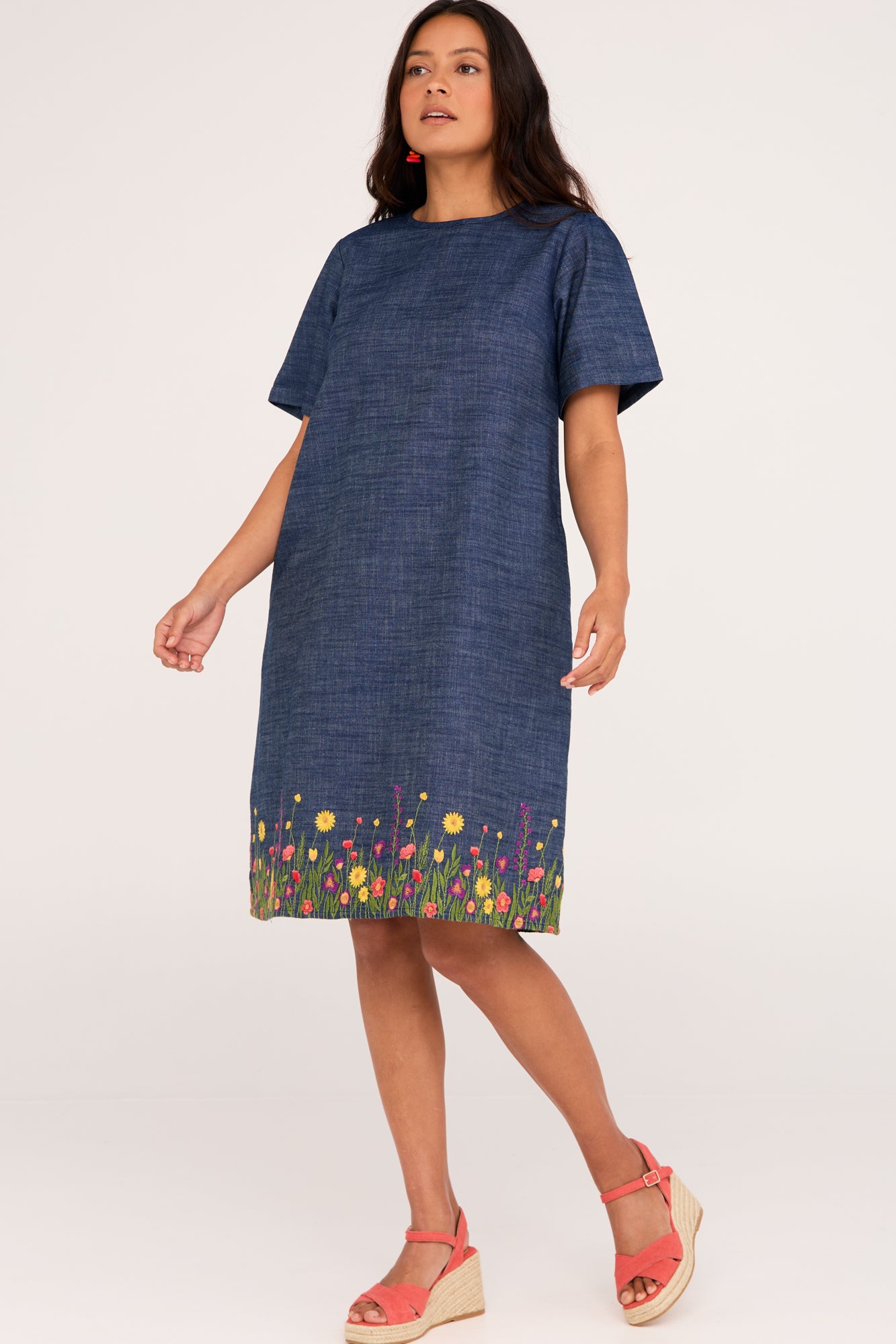 Miley Dress Wildflower Denim