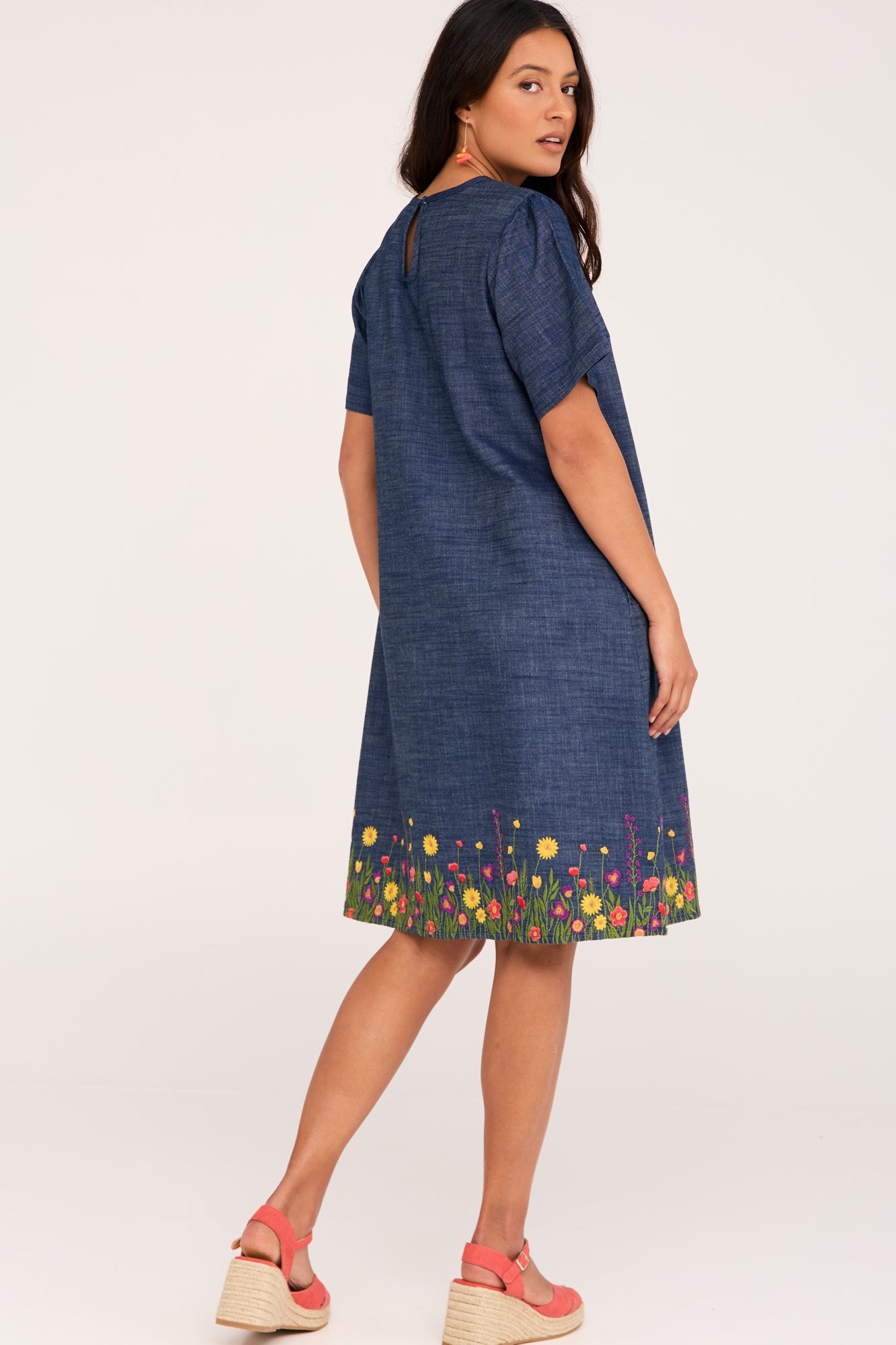 Miley Dress Wildflower Denim