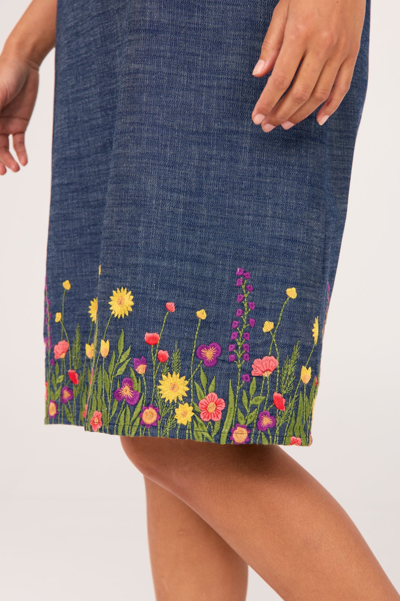 Miley Dress Wildflower Denim