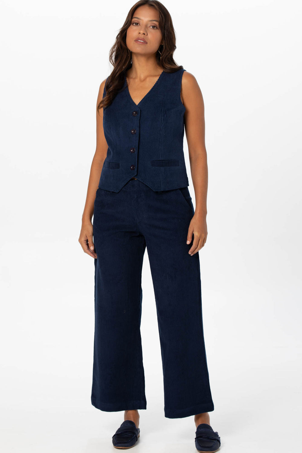 Micro Cord Pant Navy