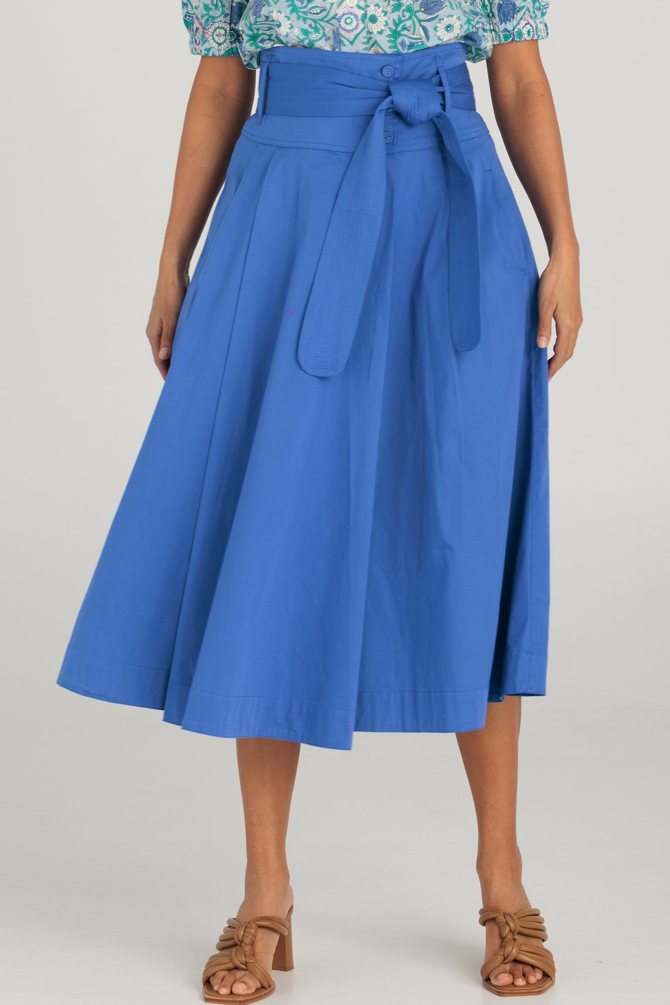 Rhodes Skirt Oxford Blue