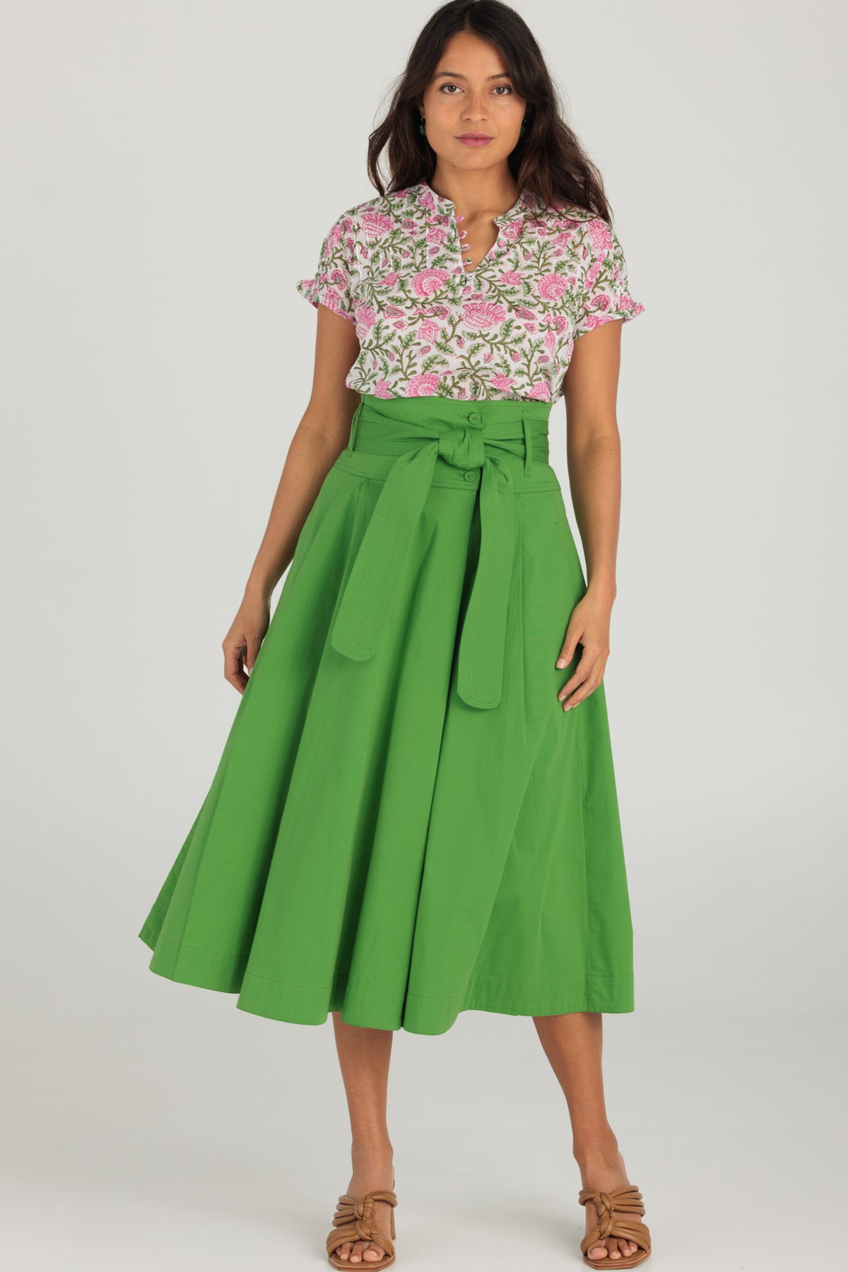 Rhodes Skirt Willow Green